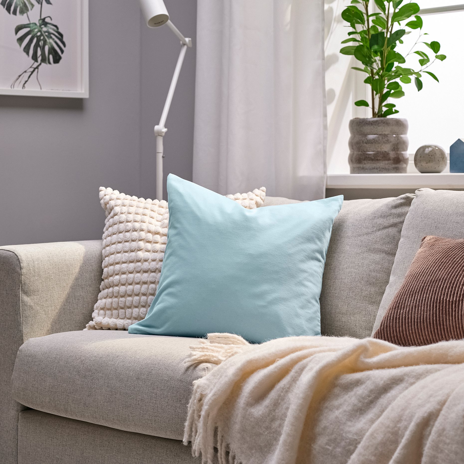 SANELA, cushion cover, 50x50 cm, 806.359.98