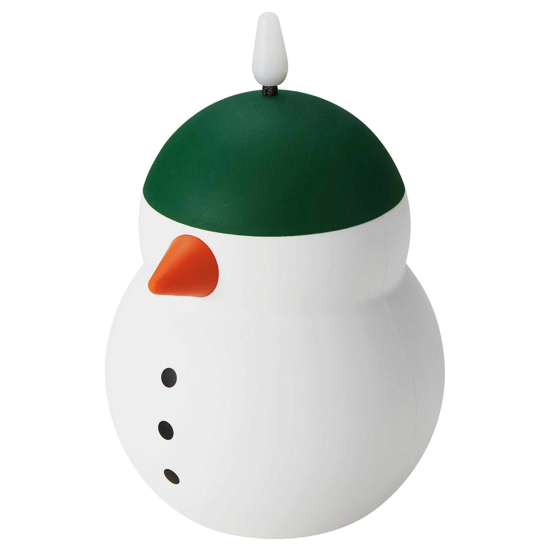 VINTERFINT, decoration lighting with built-in LED light source/battery-operated/snowman, 14 cm, 806.368.70