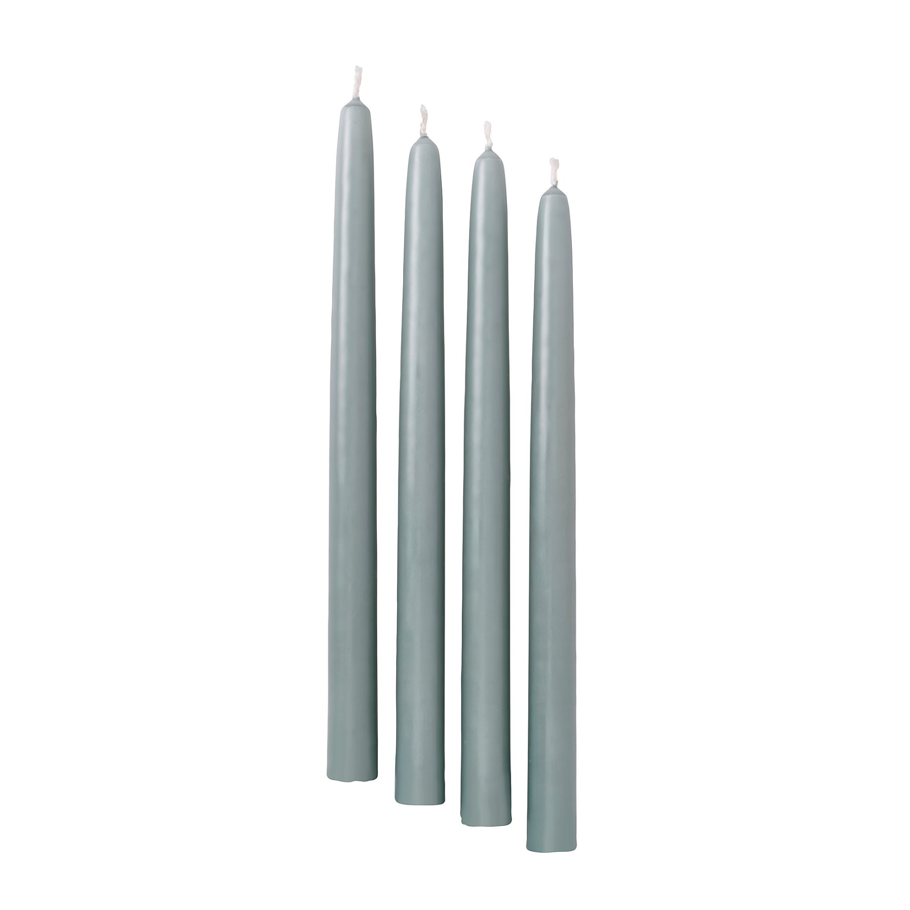 KLOKHET, unscented pillar candle 4 pack, 25 cm, 806.373.08