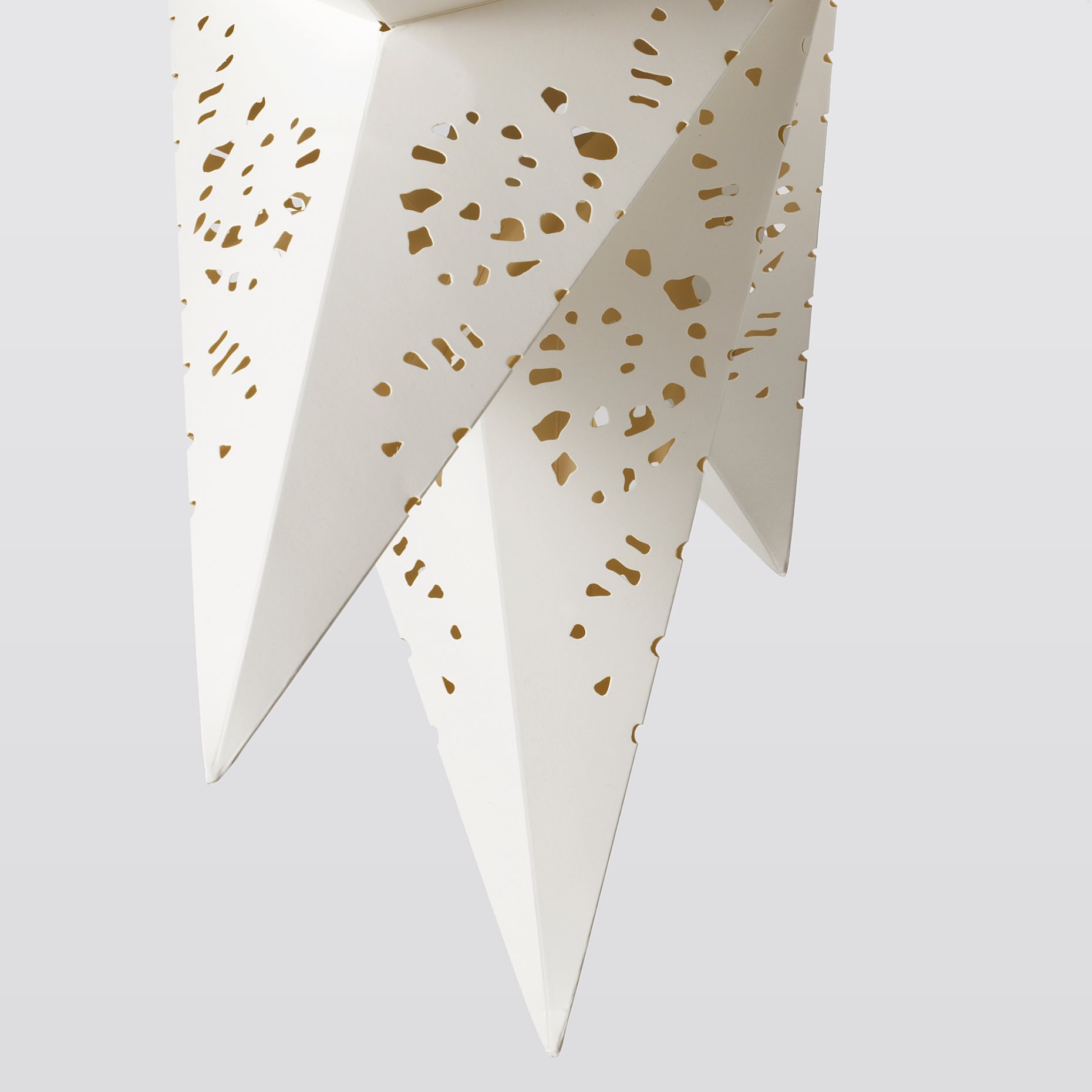 STRÅLA, lamp shade star/lace, 70 cm, 806.398.78