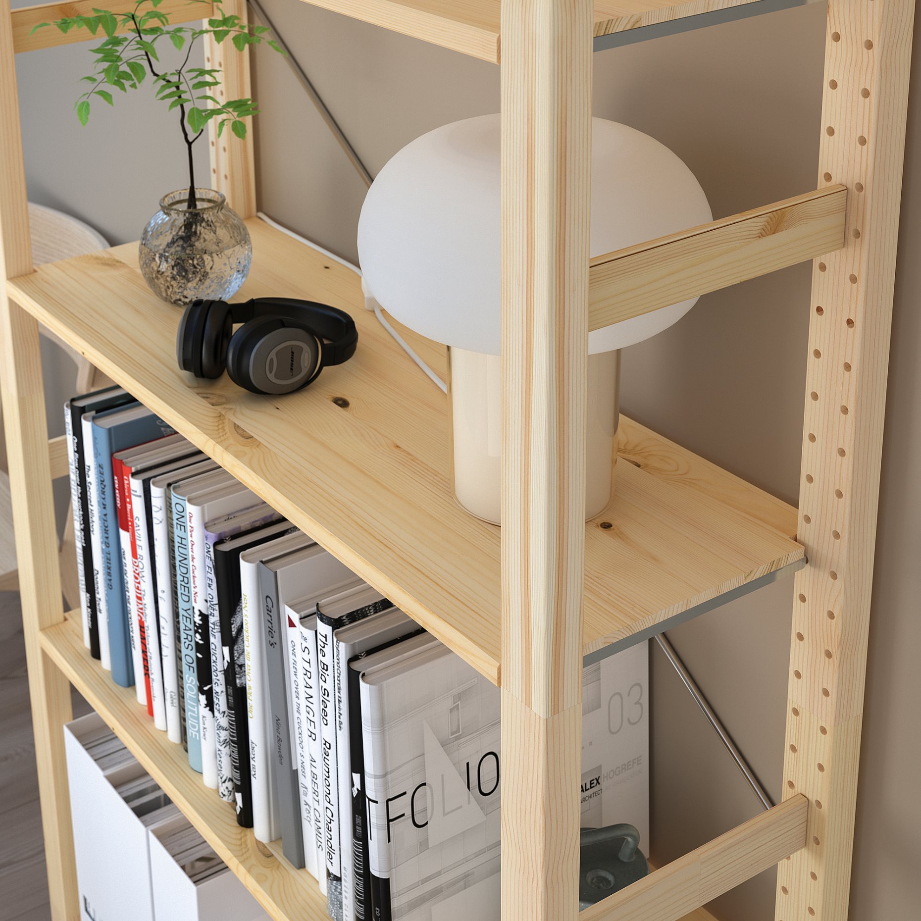 IVAR, shelving unit, 89x30x179 cm, 894.045.78