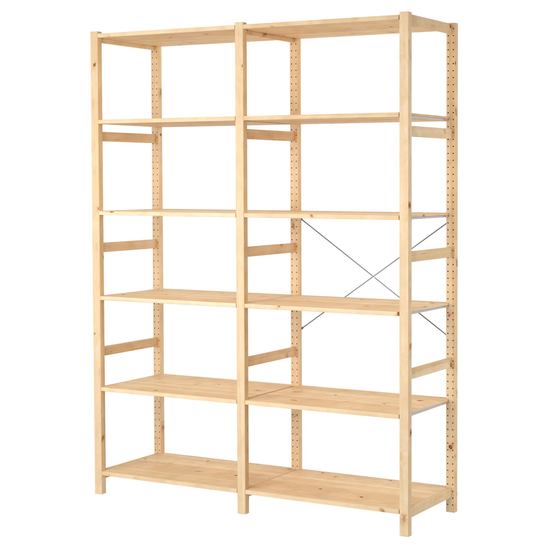 IVAR, 2 sections/shelves, 174x50x226 cm, 894.070.58