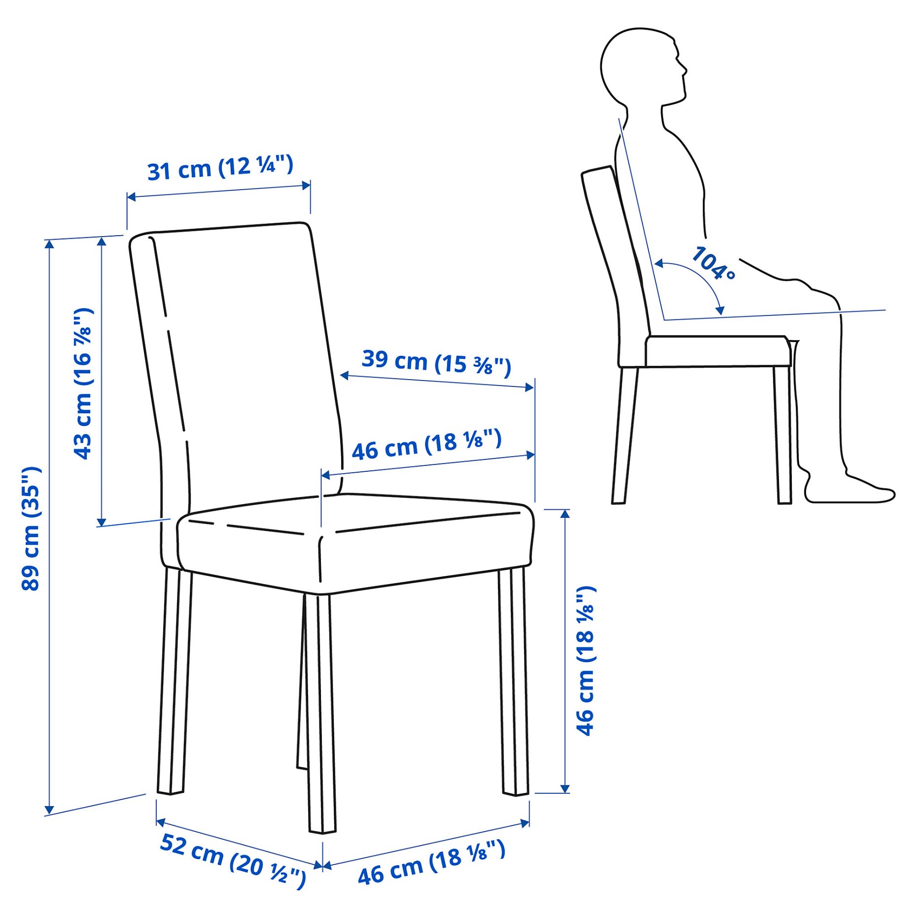 VANGSTA/KATTIL, τραπέζι και 2 καρέκλες, 80/120 cm, 894.287.58