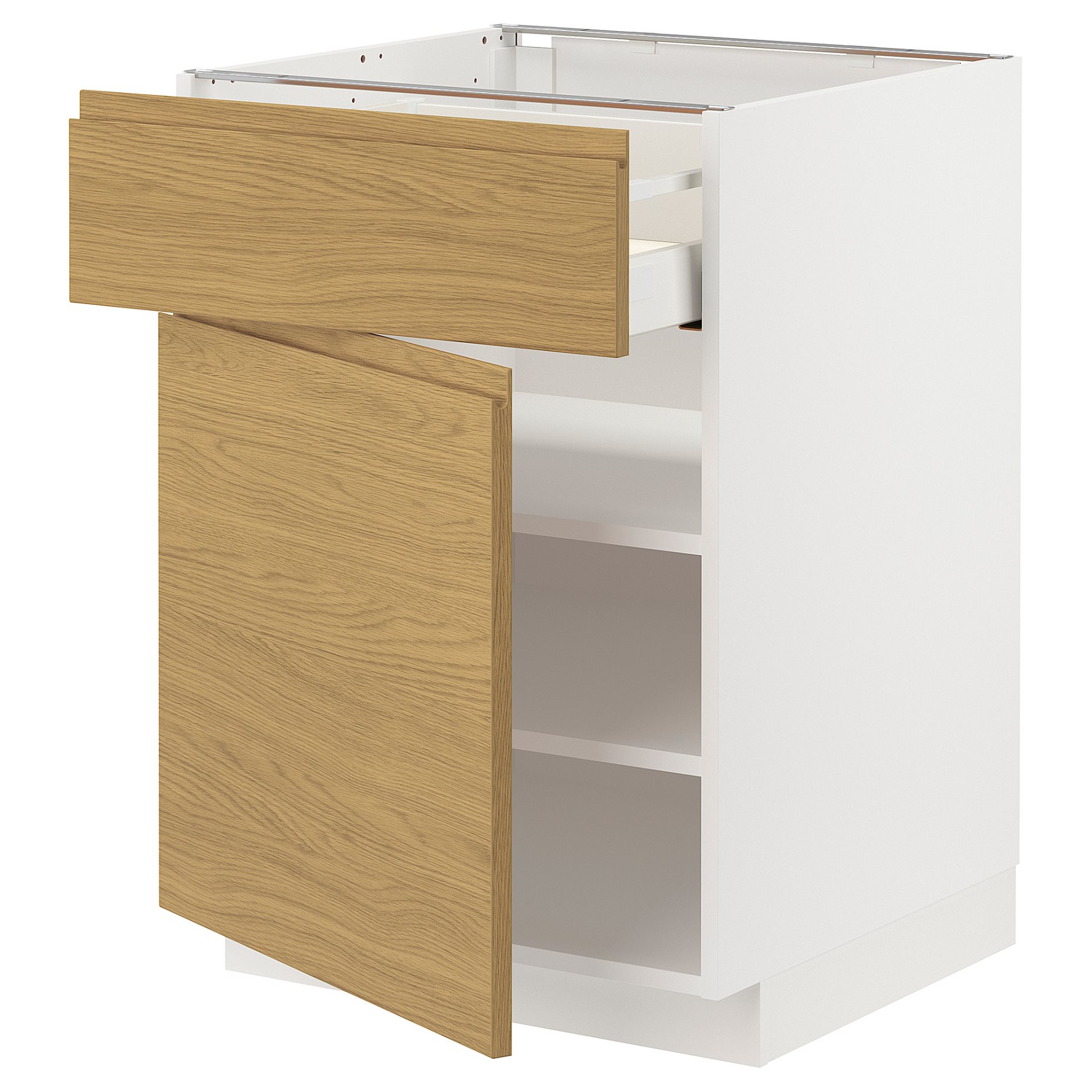 METOD, base cabinet with drawer/door, 60x60 cm, 895.388.46