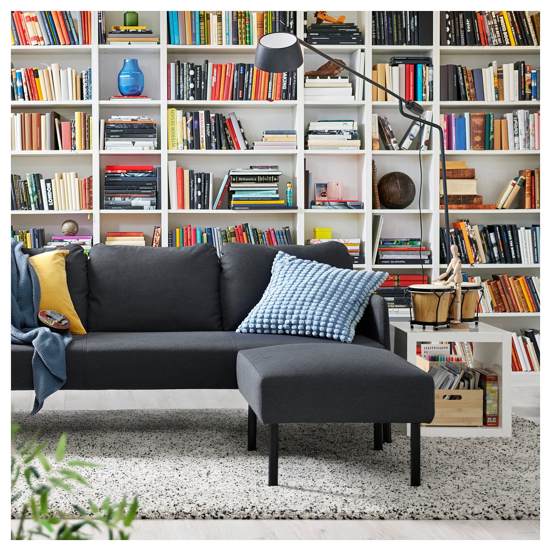 GLOSTAD, τριθέσιος καναπές με σεζλόνγκ, 895.426.69