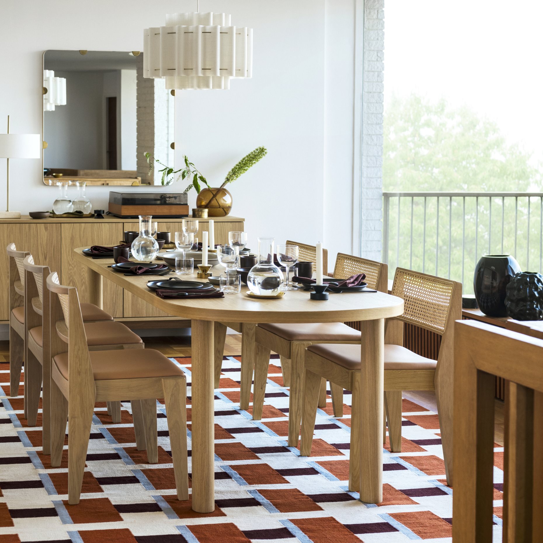 STOCKHOLM 2025, table and 6 chairs, 230x90 cm, 895.799.88