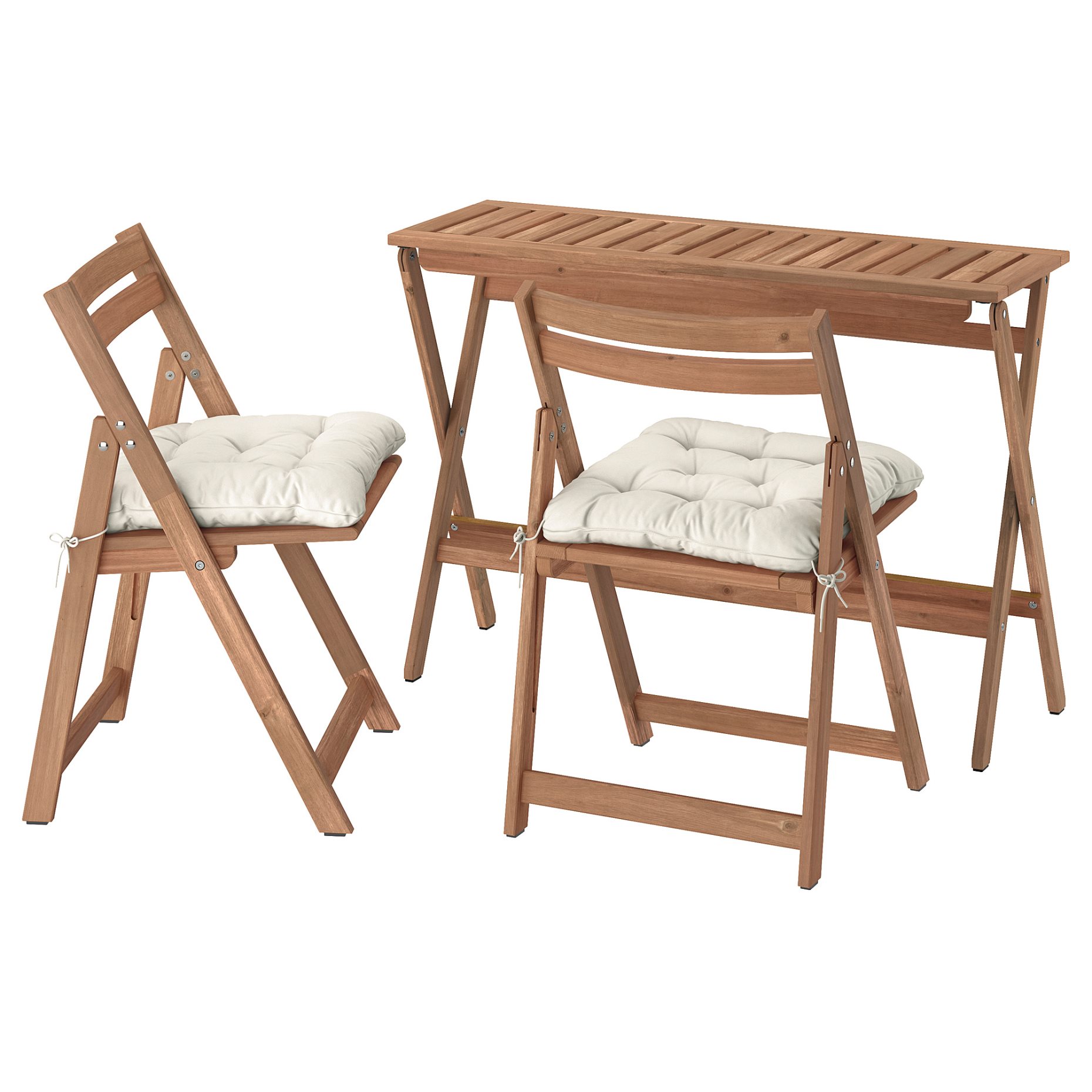 NÄMMARÖ, table and 2 chairs, folding/outdoor, 108x37 cm, 895.817.88