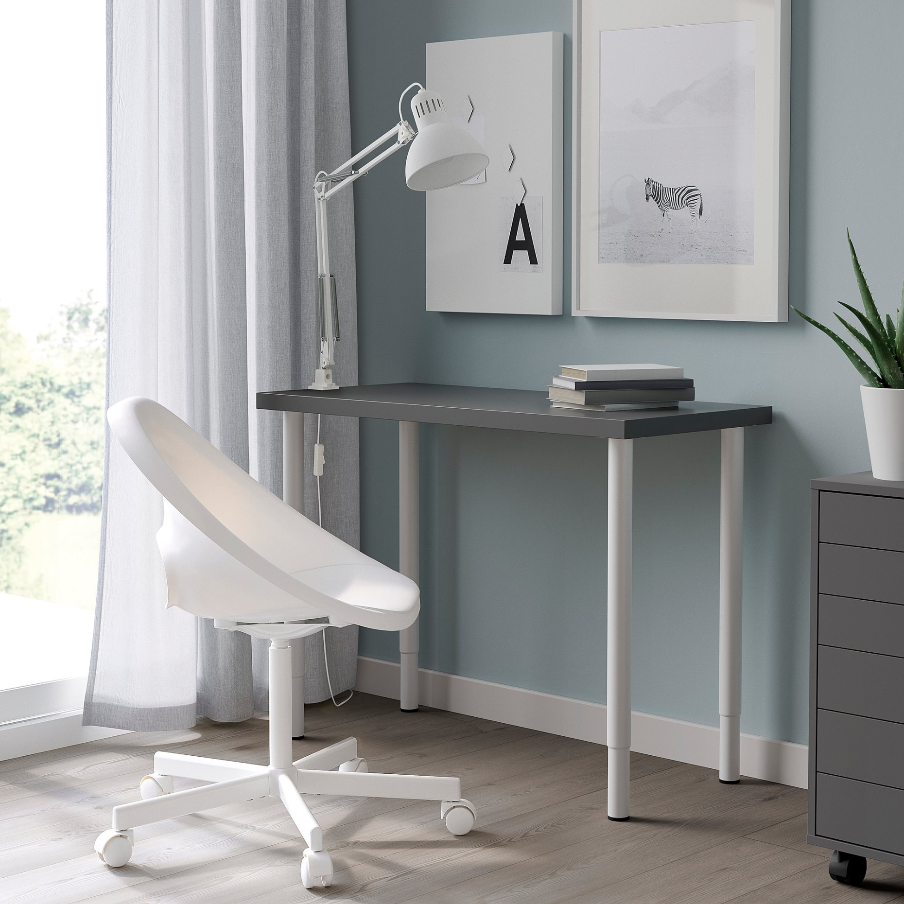 LINNMON/OLOV, desk, 100x45 cm, 895.902.07