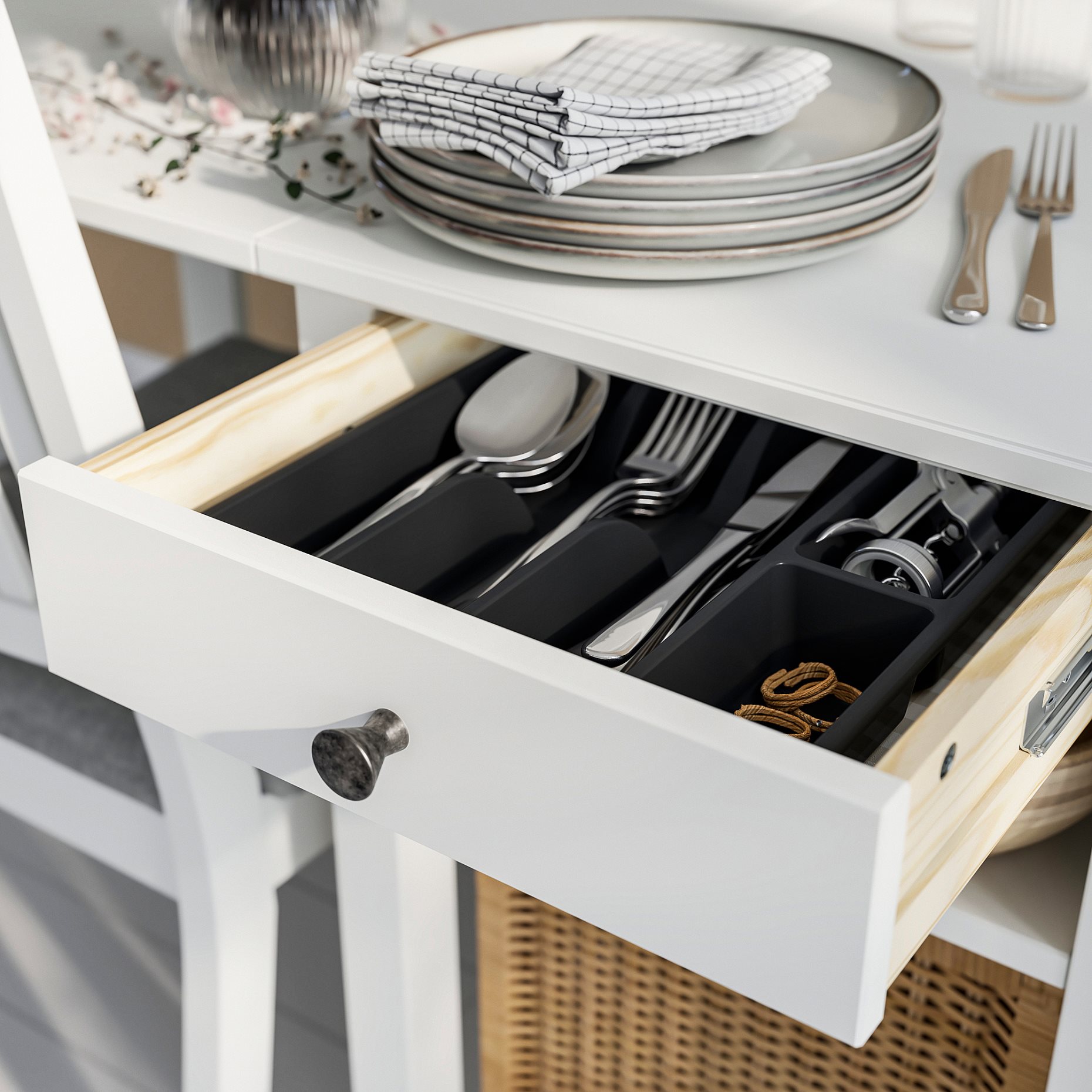 NÄSINGE/FRÖSVI, πτυσσόμενο τραπέζι και 2 καρέκλες, 48/104/159x85 cm, 895.969.97