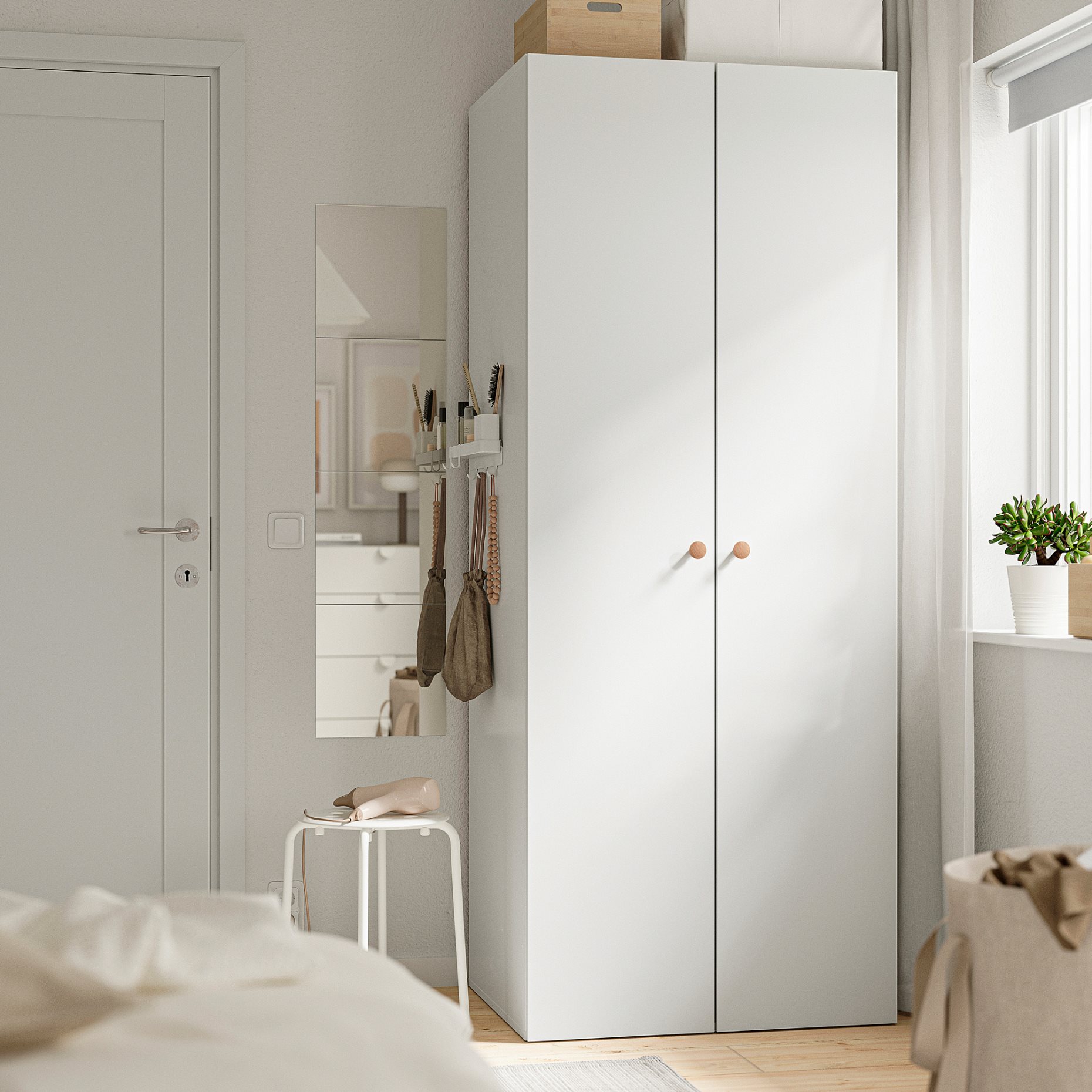 LASTARE, wardrobe combination, 80x62x200 cm, 896.028.75