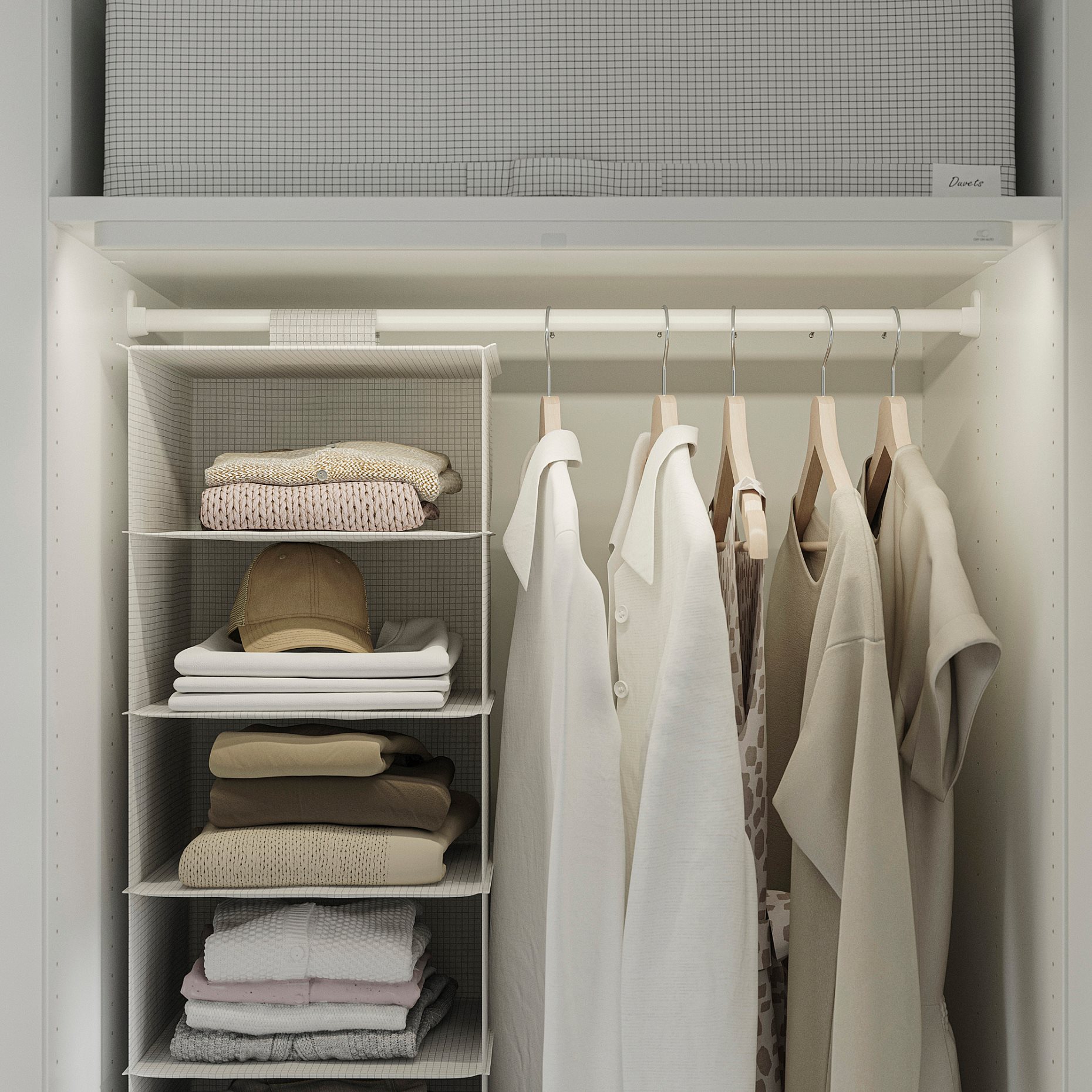 LASTARE, wardrobe combination, 80x62x200 cm, 896.028.75