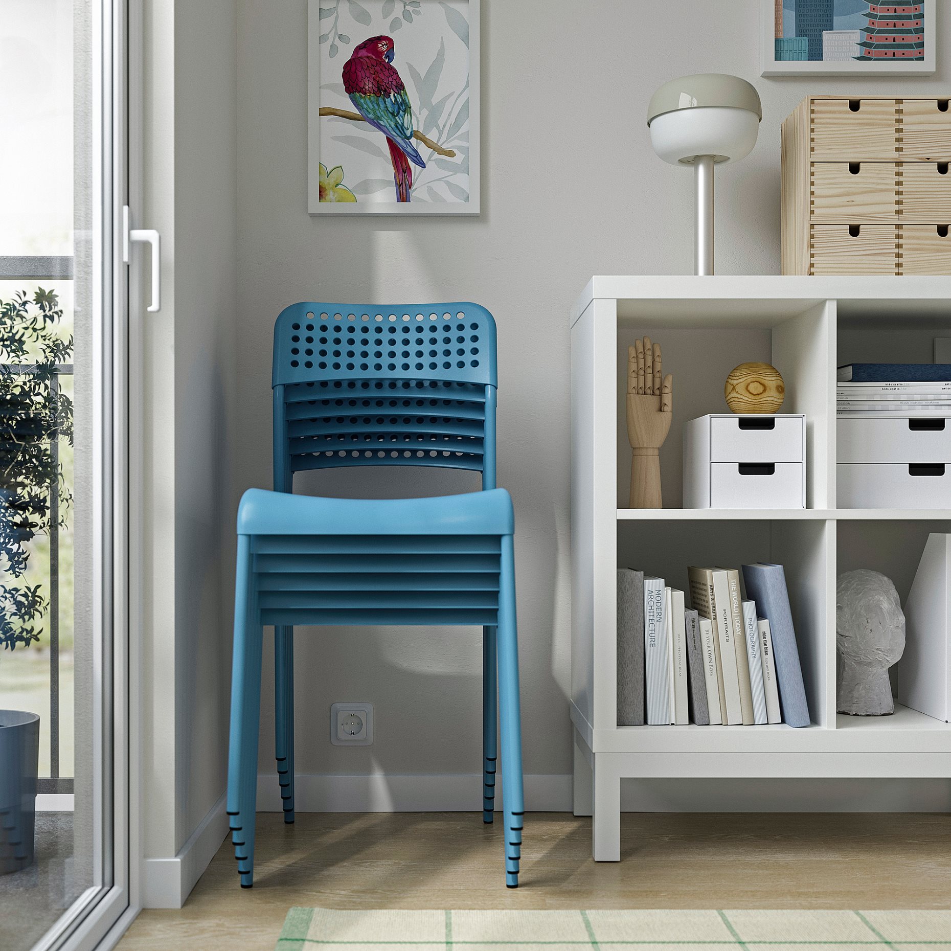 SANDSBERG, τραπέζι και 4 καρέκλες, 110x67 cm, 896.083.87