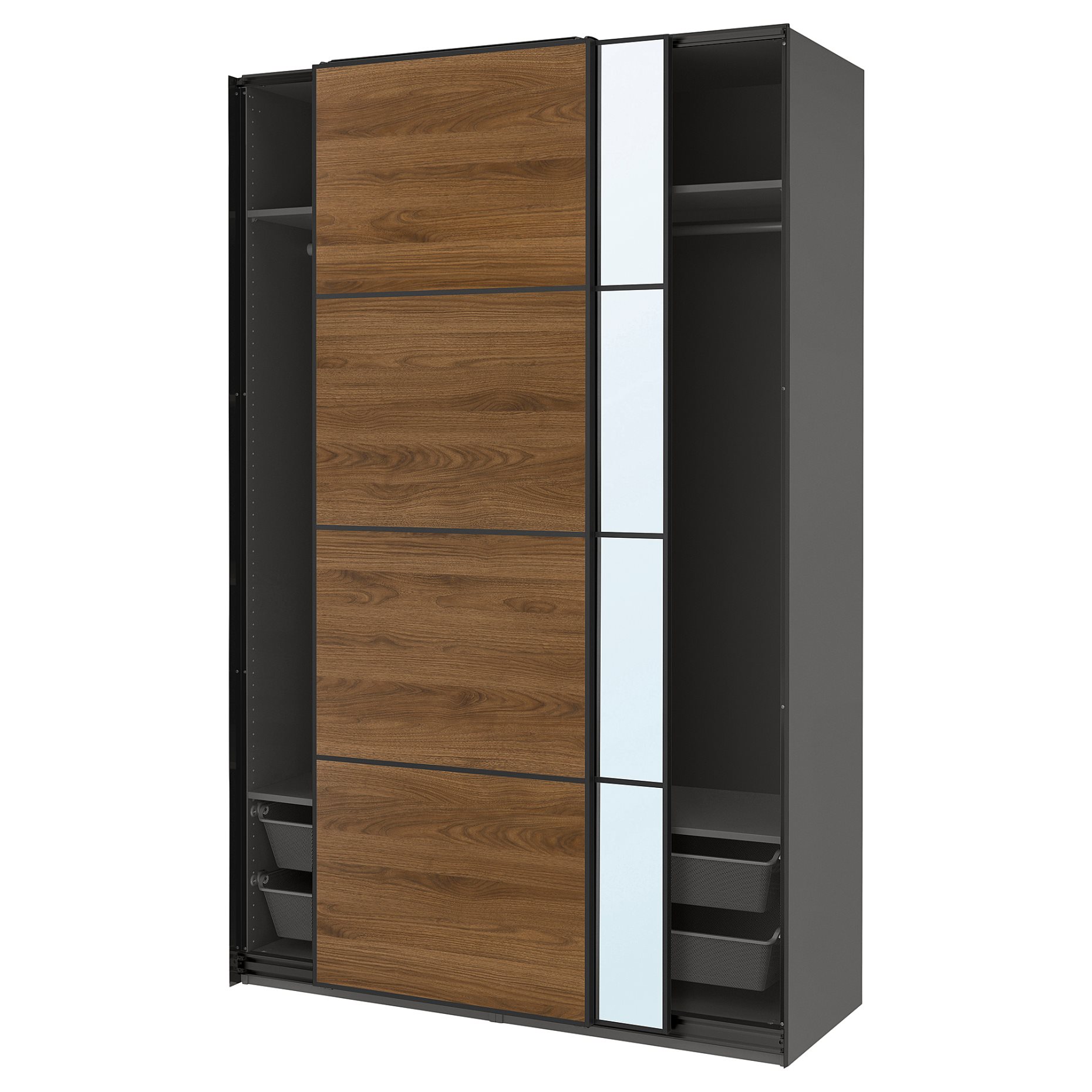 PAX/MEH/AULI, wardrobe with sliding doors, 150x66x236 cm, 896.085.42