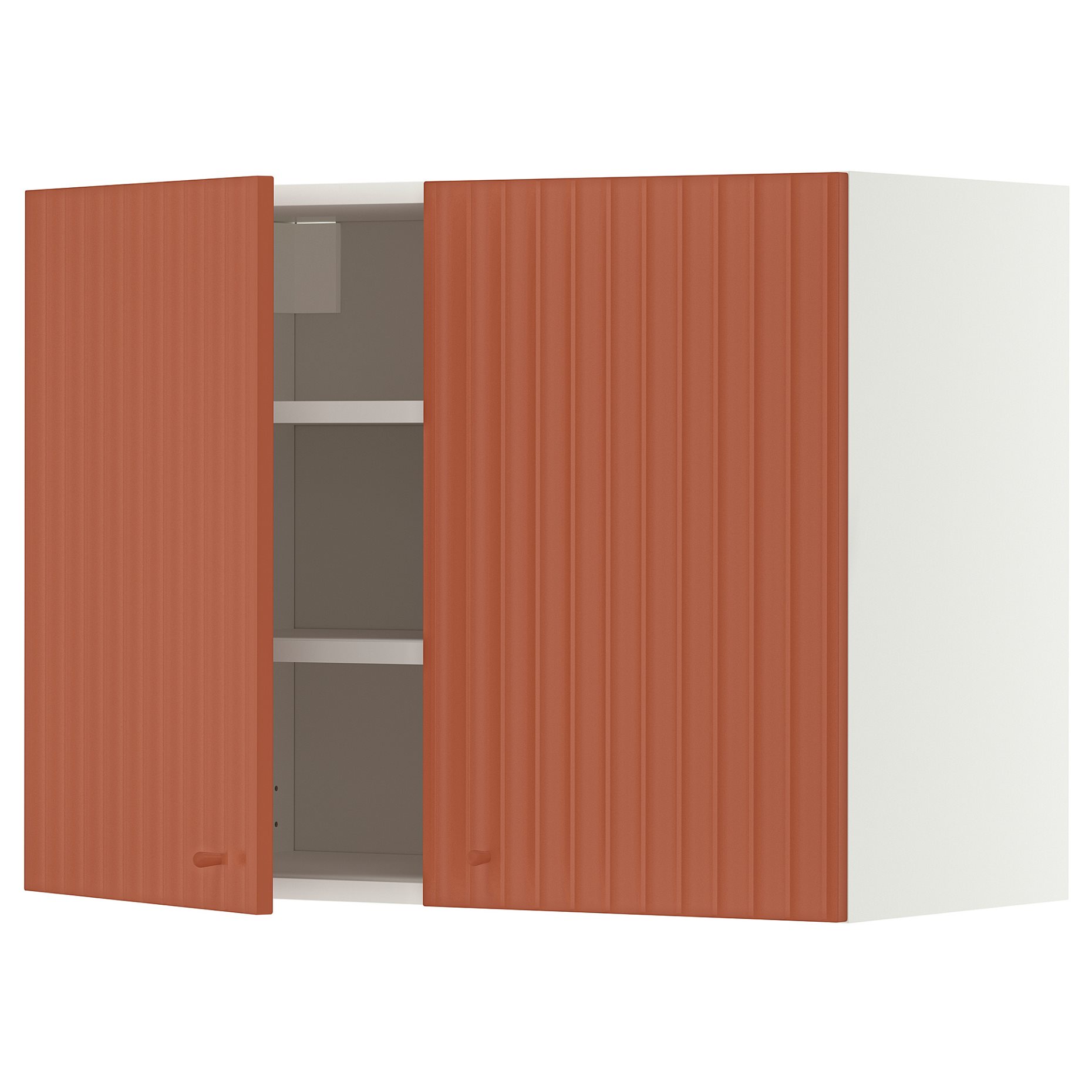 METOD, wall cabinet with shelves/2 doors, 80x60 cm, 896.119.31