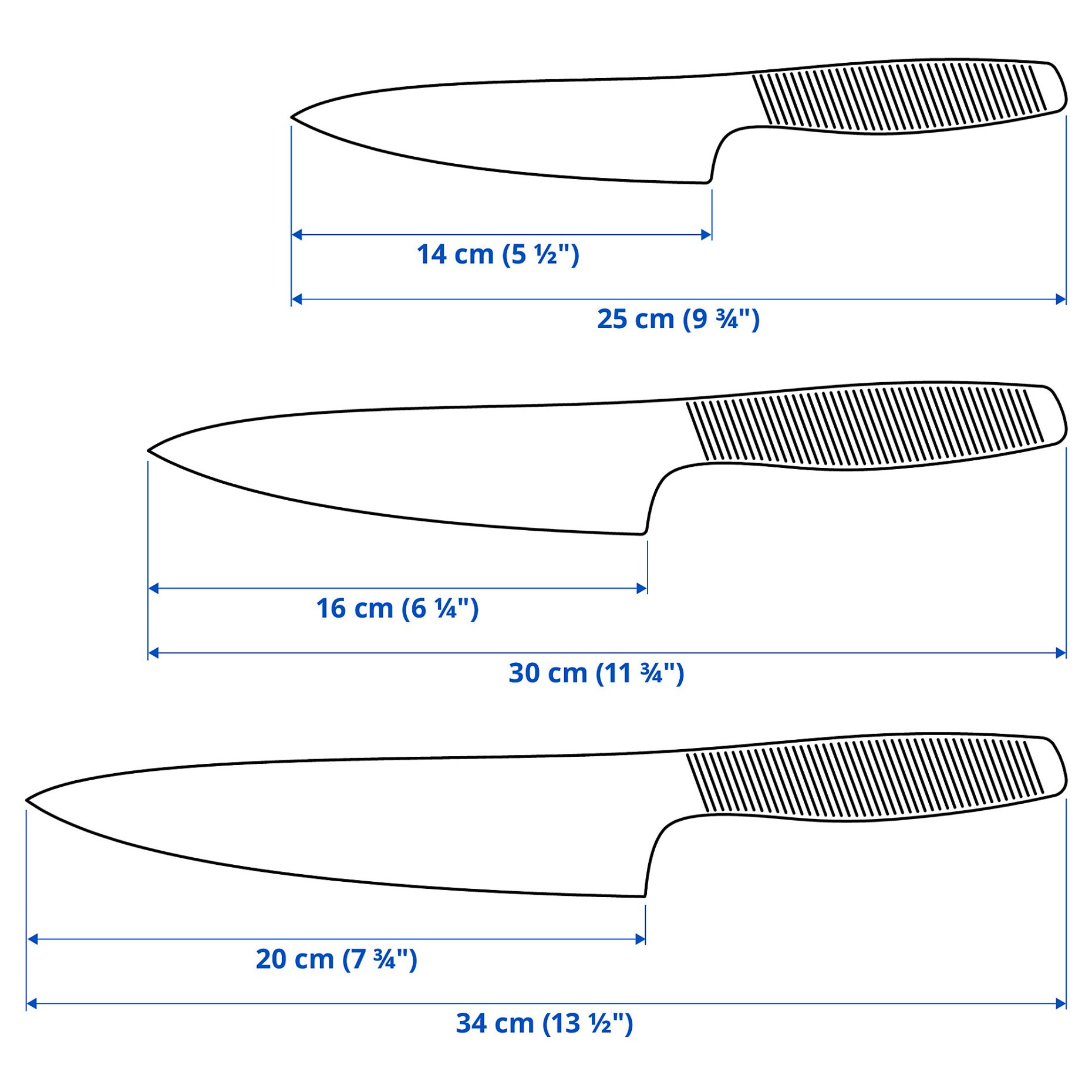 IKEA 365+, 3-piece knife set, 903.411.70