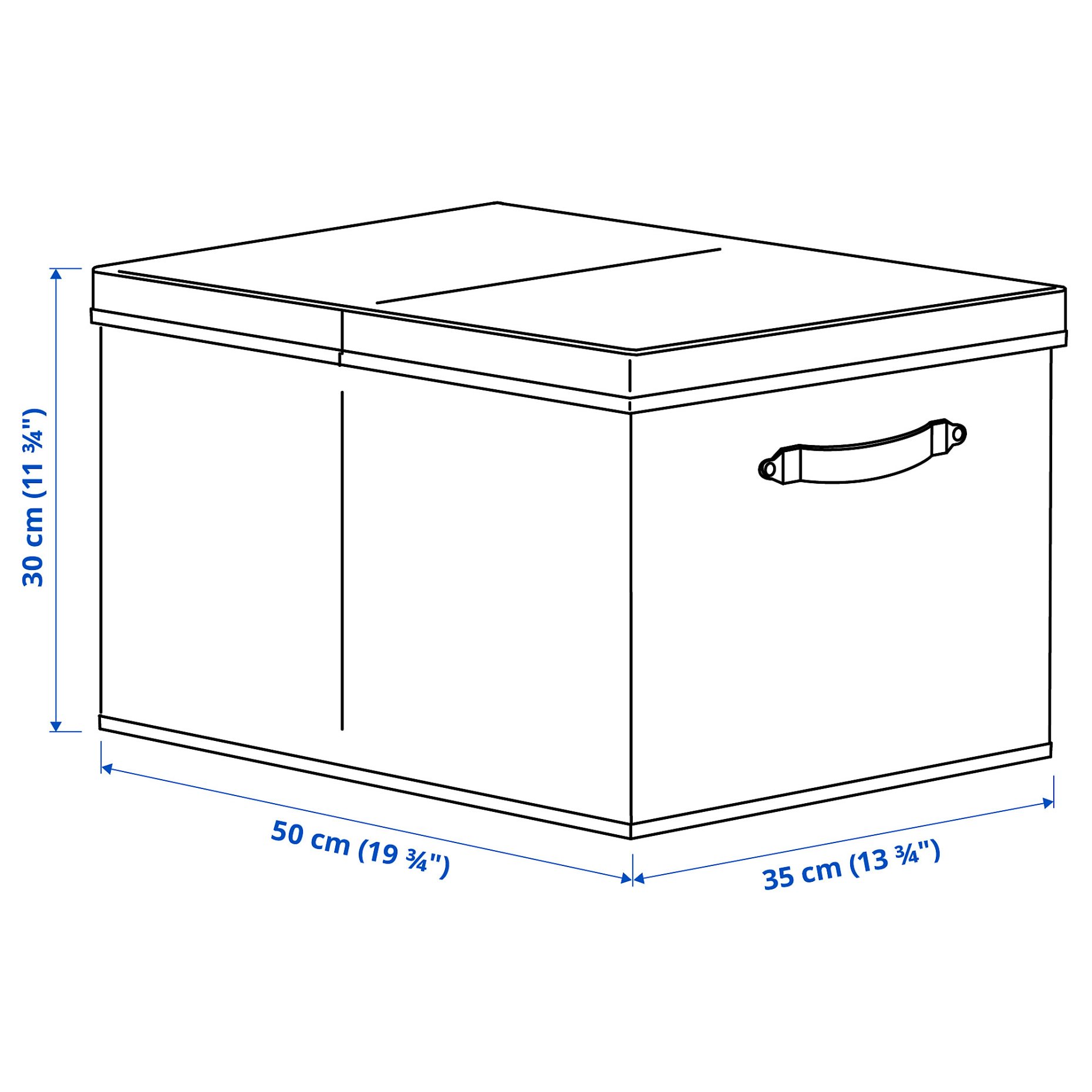 BLÄDDRARE, box with lid, 35x50x30 cm, 904.744.00