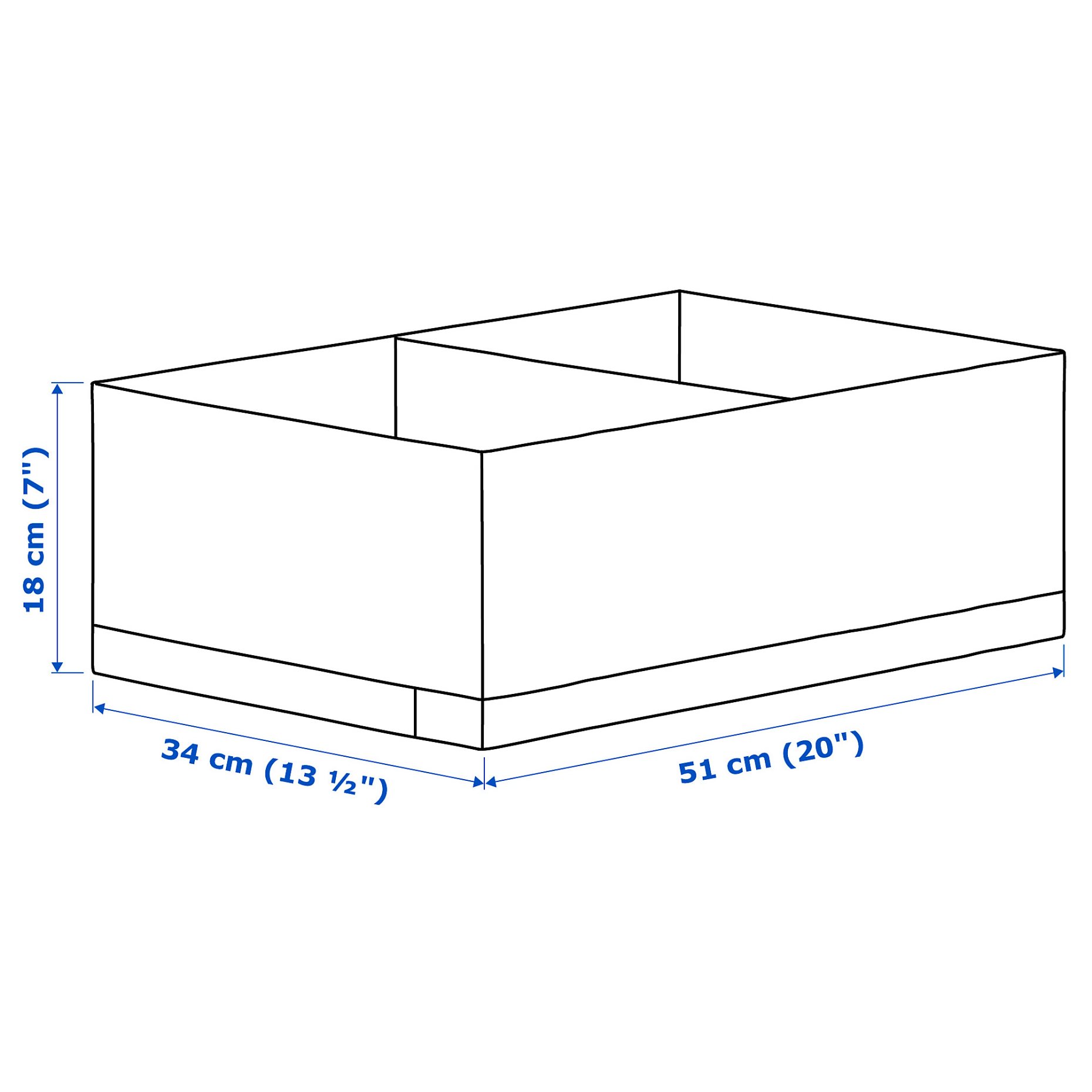 STUK, box with compartments, 34x51x18 cm, 904.744.43