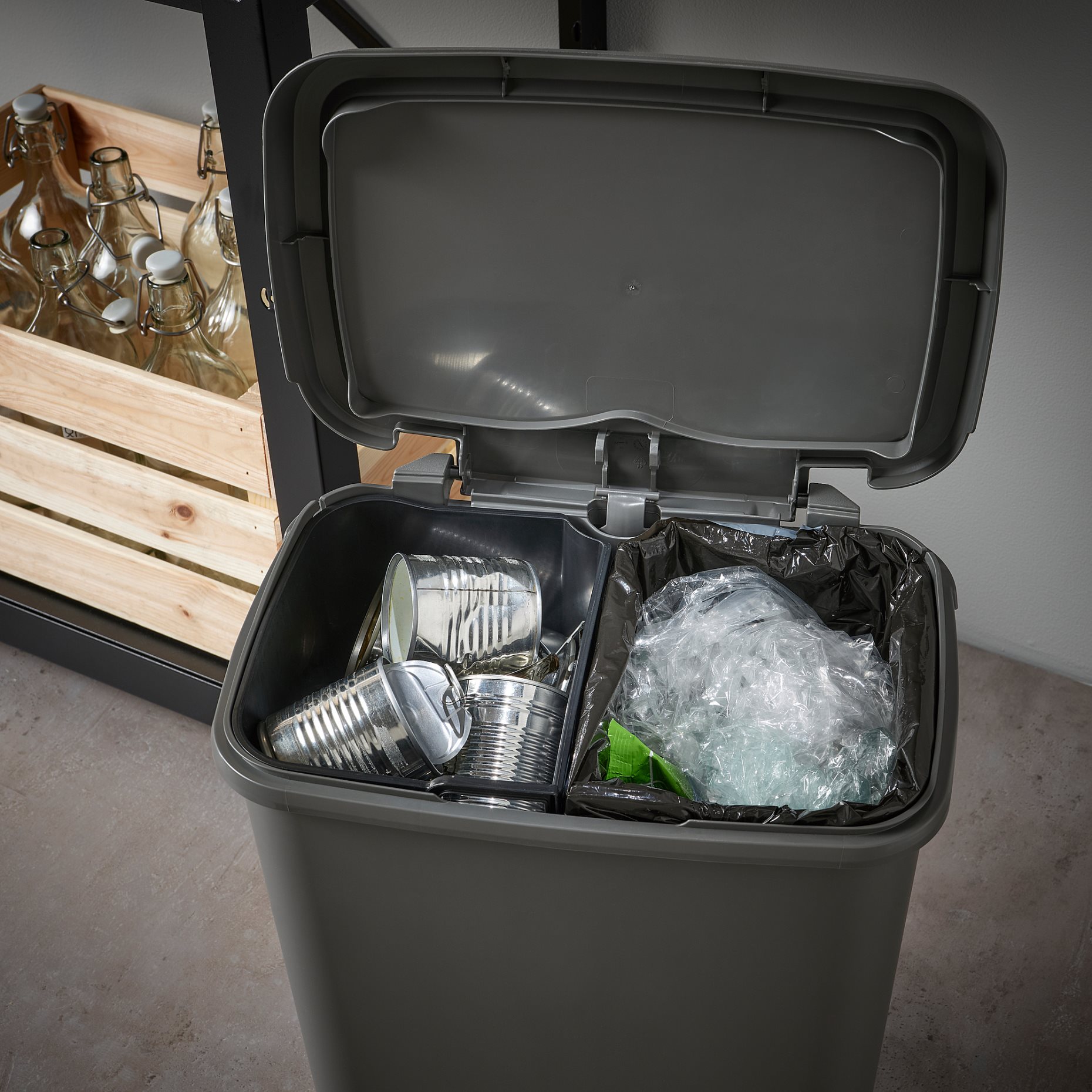 KNÖCKLA, pedal bin, 25 l, 905.140.95