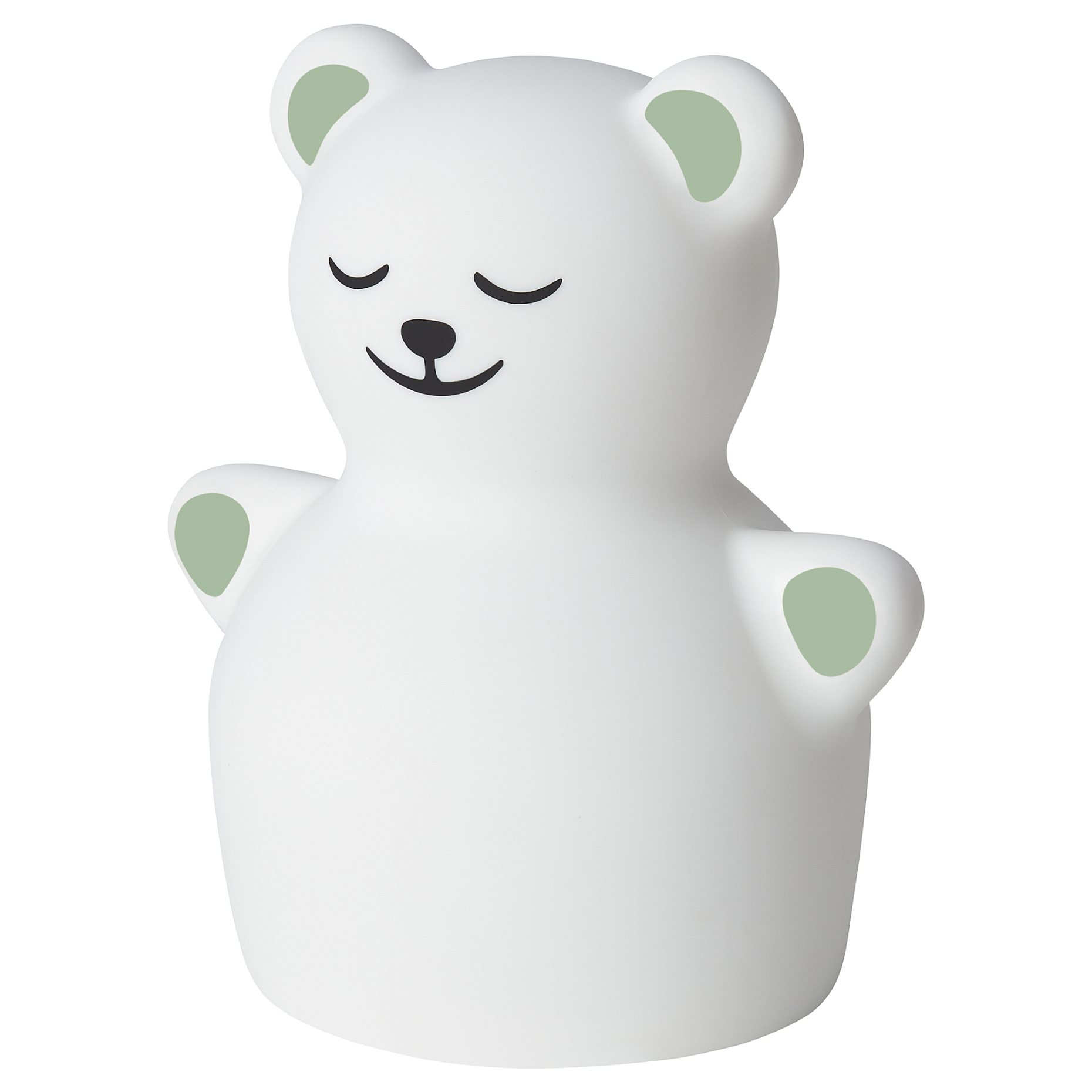TÖVÄDER, night light with built-in LED light source/bear/battery-operated, 905.169.14