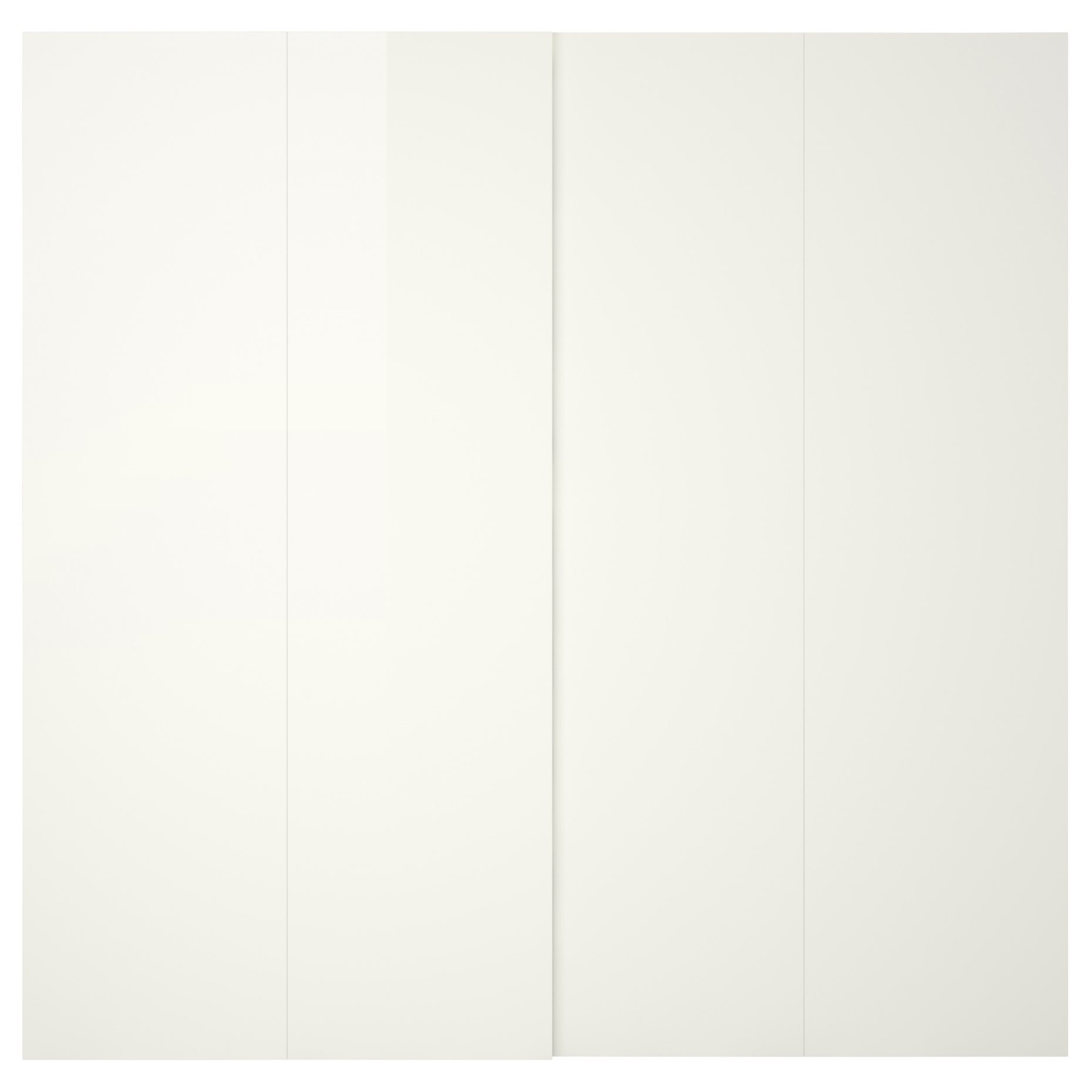 HASVIK, συρόμενη πόρτα/γυαλιστερό, 2 τεμ. 200x236 cm, 905.215.57