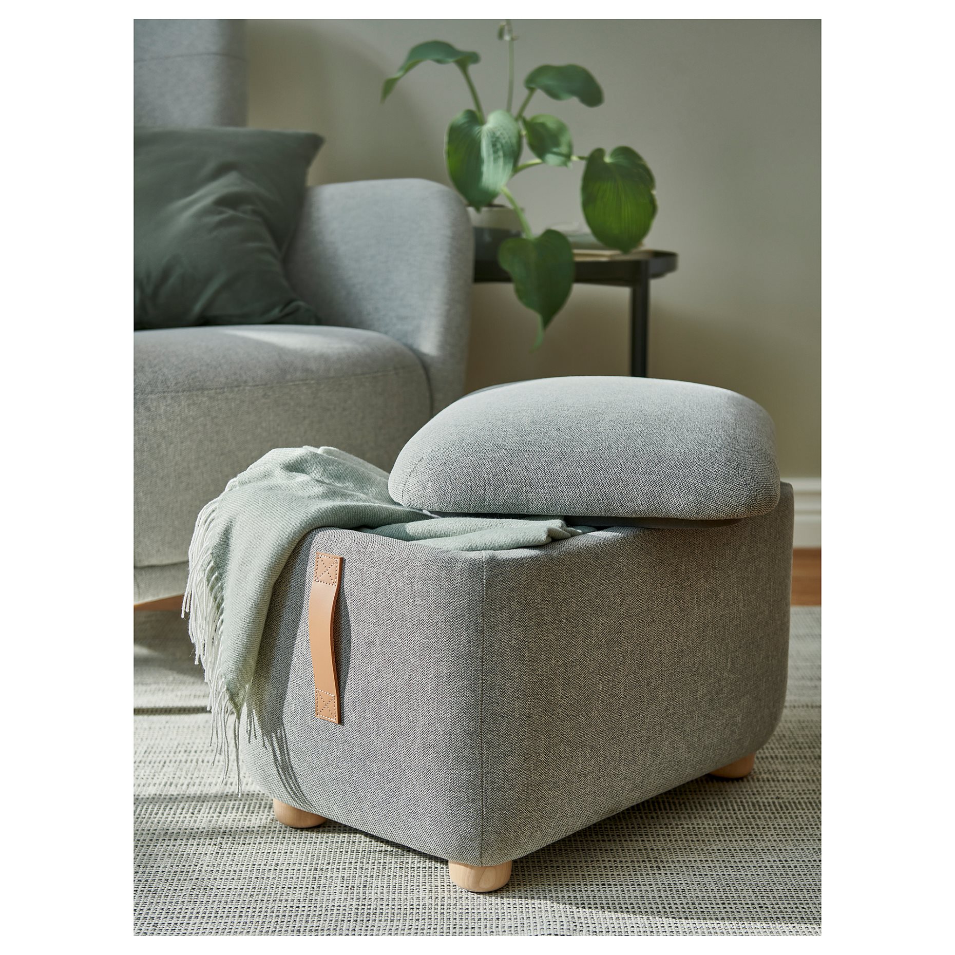 OSKARSHAMN, footstool with storage, 905.236.17