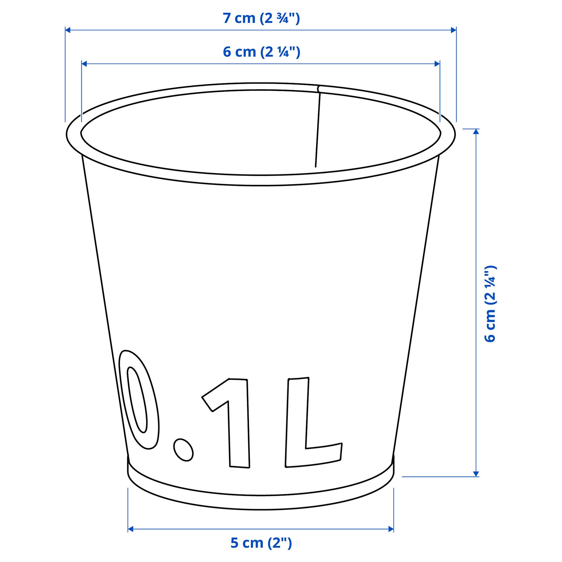 ÅKERBÄR, plant pot/in/outdoor, 6 cm, 905.371.53