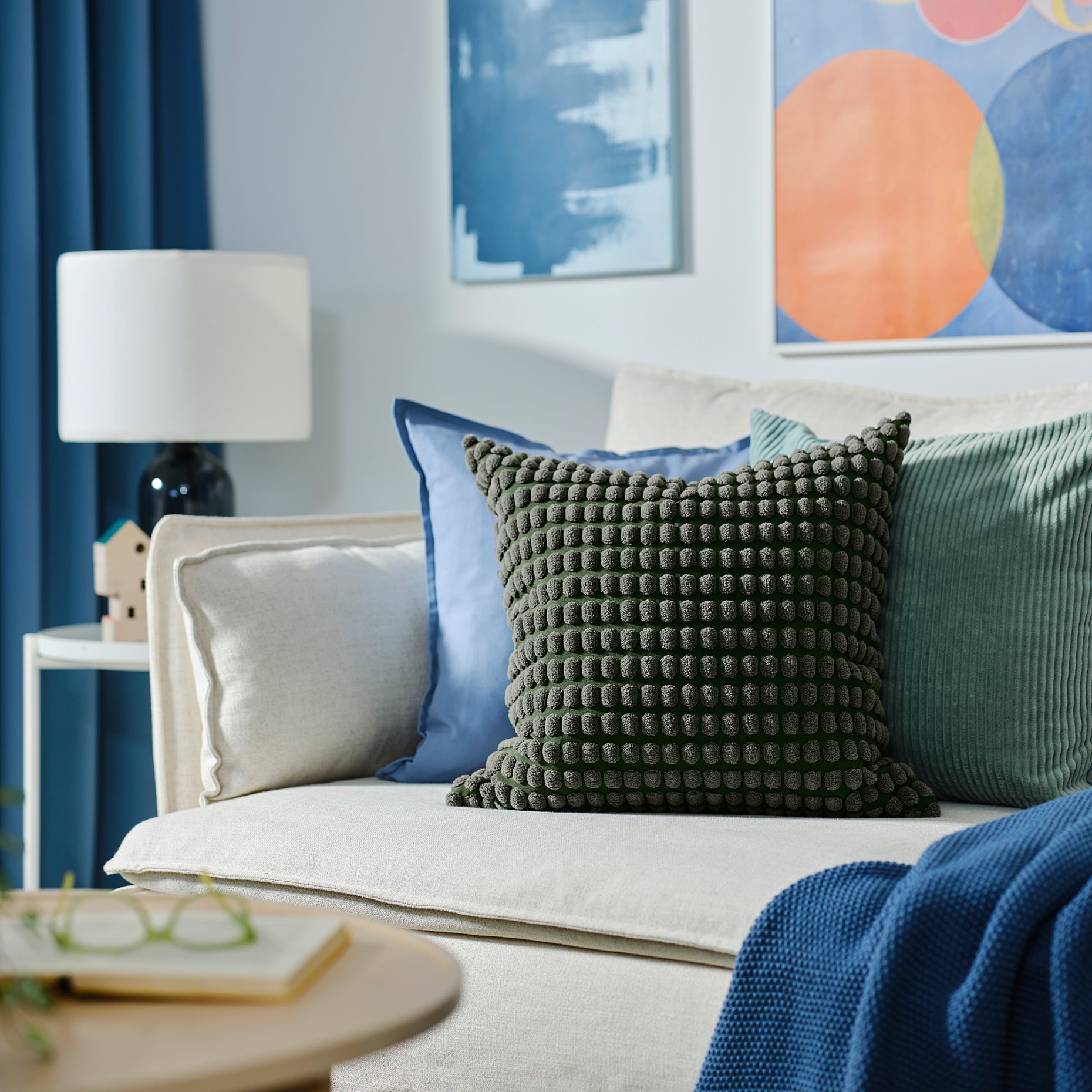 SVARTPOPPEL, κάλυμμα μαξιλαριού, 50x50 cm, 905.430.07