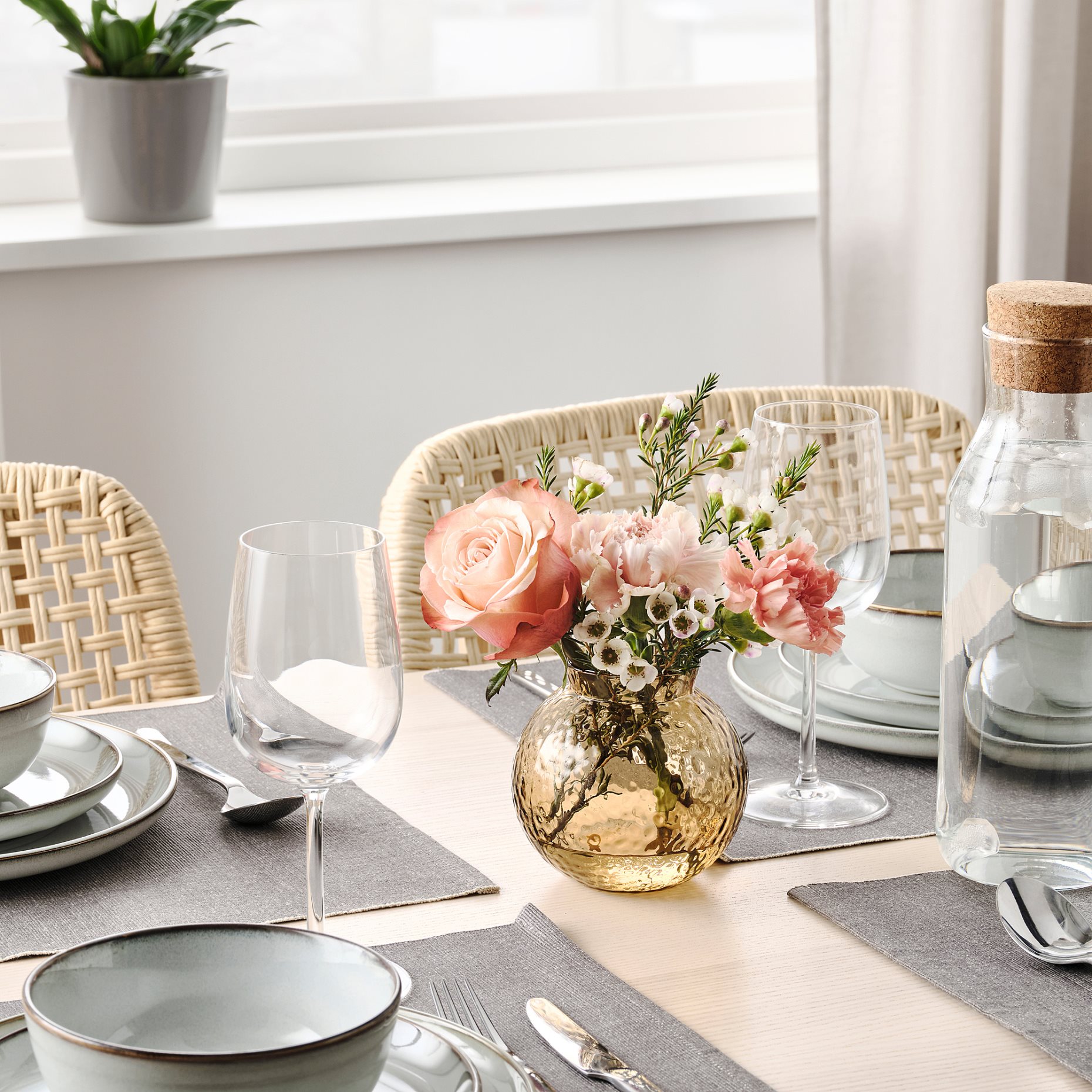 KONSTFULL, vase patterned, 10 cm, 905.515.68