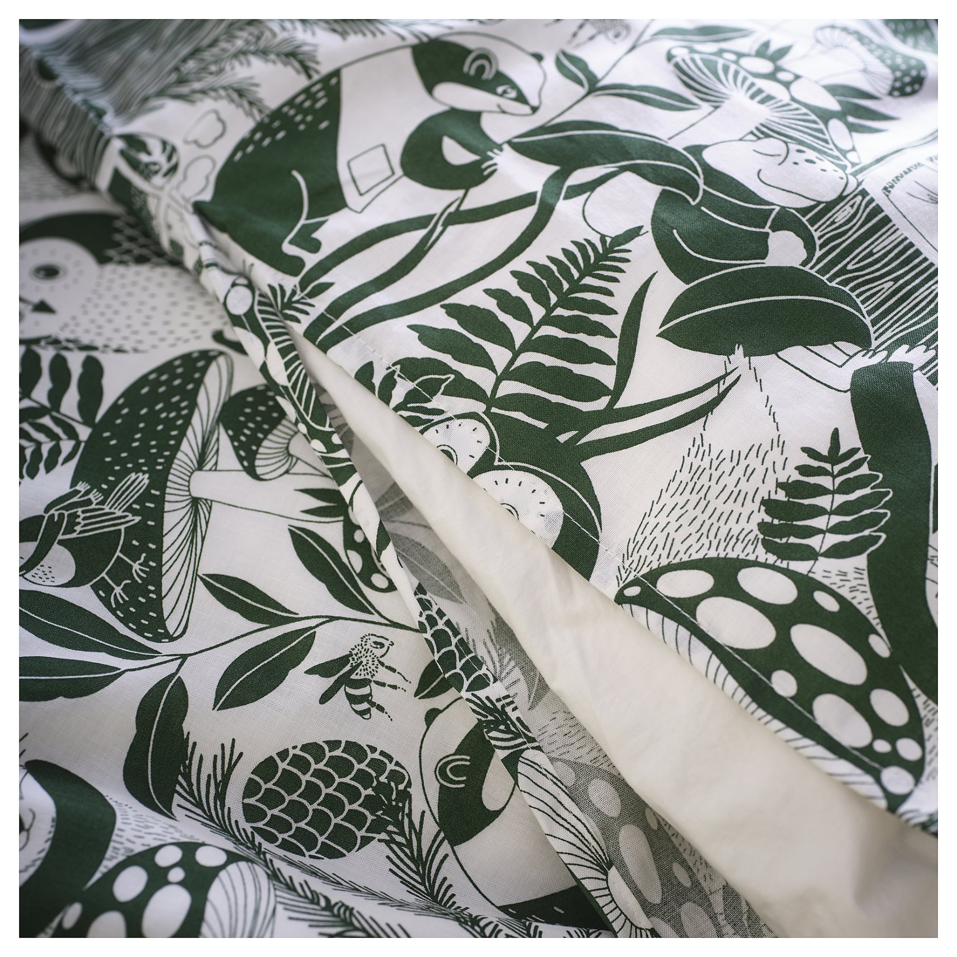 SKOGSDUVA, duvet cover and pillowcase/forest pattern, 150x200/50x60 cm, 905.768.04