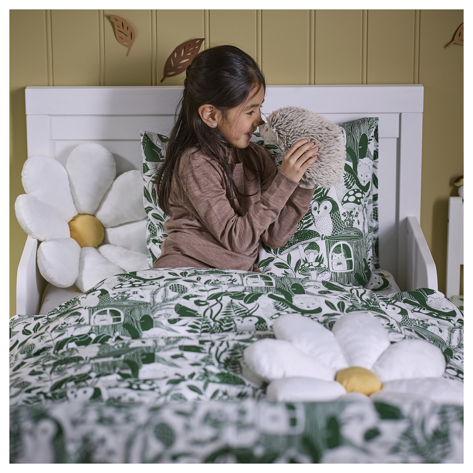 SKOGSDUVA, duvet cover and pillowcase/forest pattern, 150x200/50x60 cm, 905.768.04