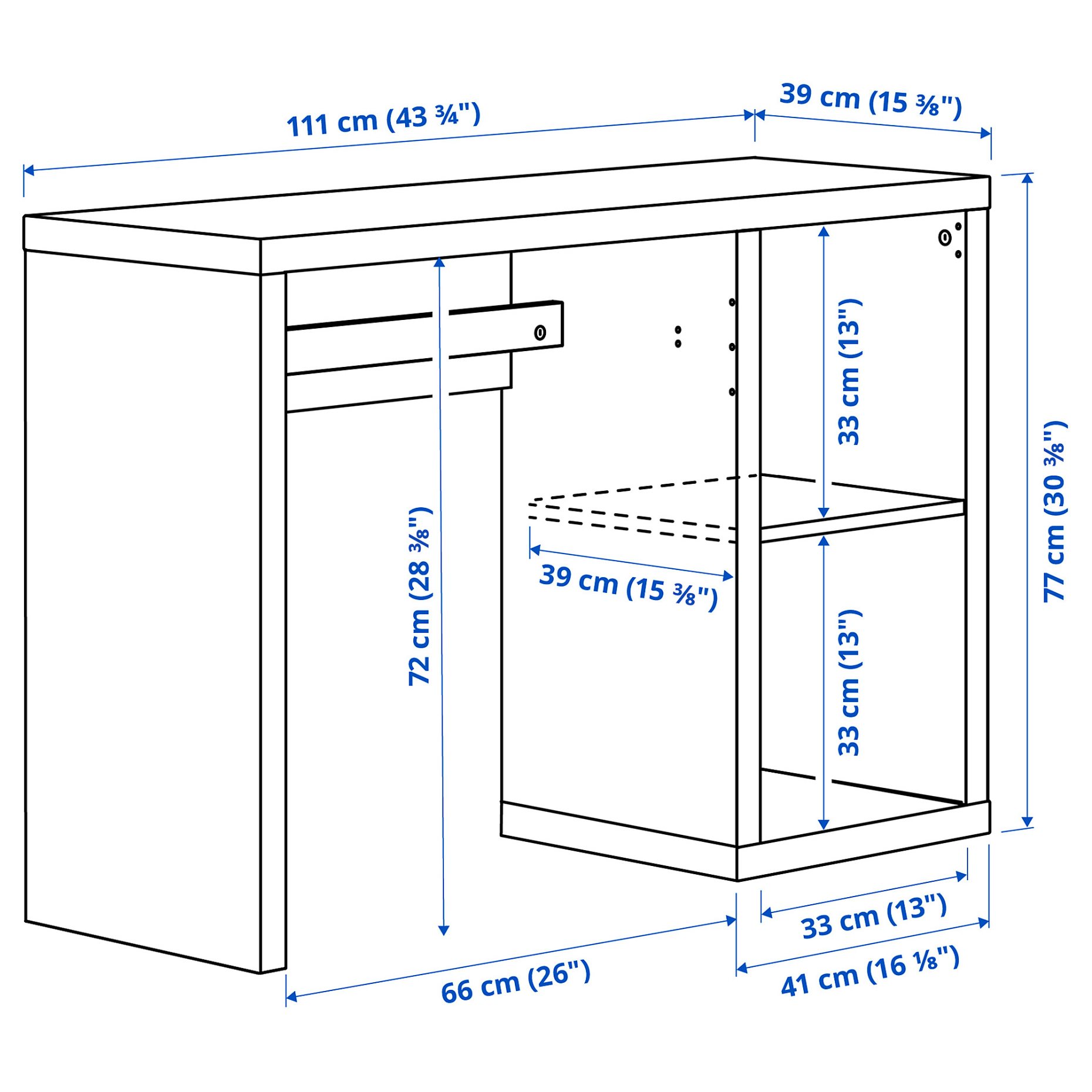 KALLAX, γραφείο, 905.851.01