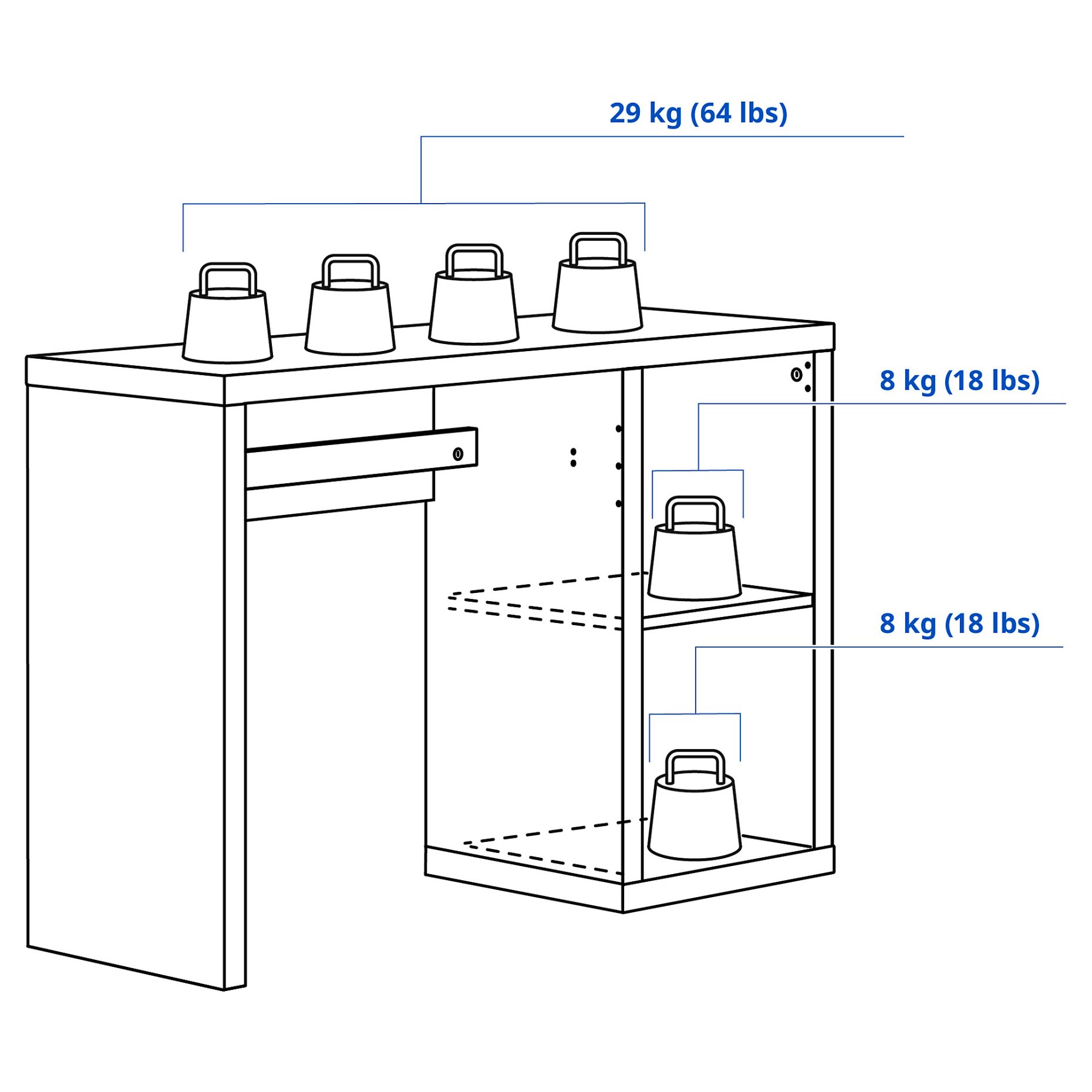 KALLAX, γραφείο, 905.851.01