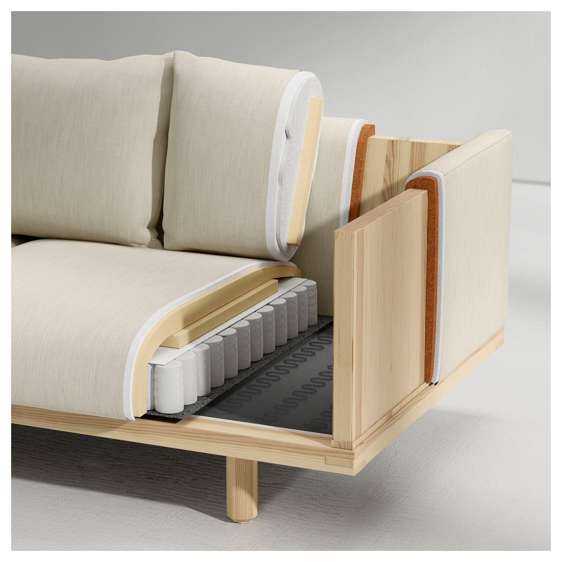 STOCKHOLM 2025, 3-seat sofa, 905.860.92