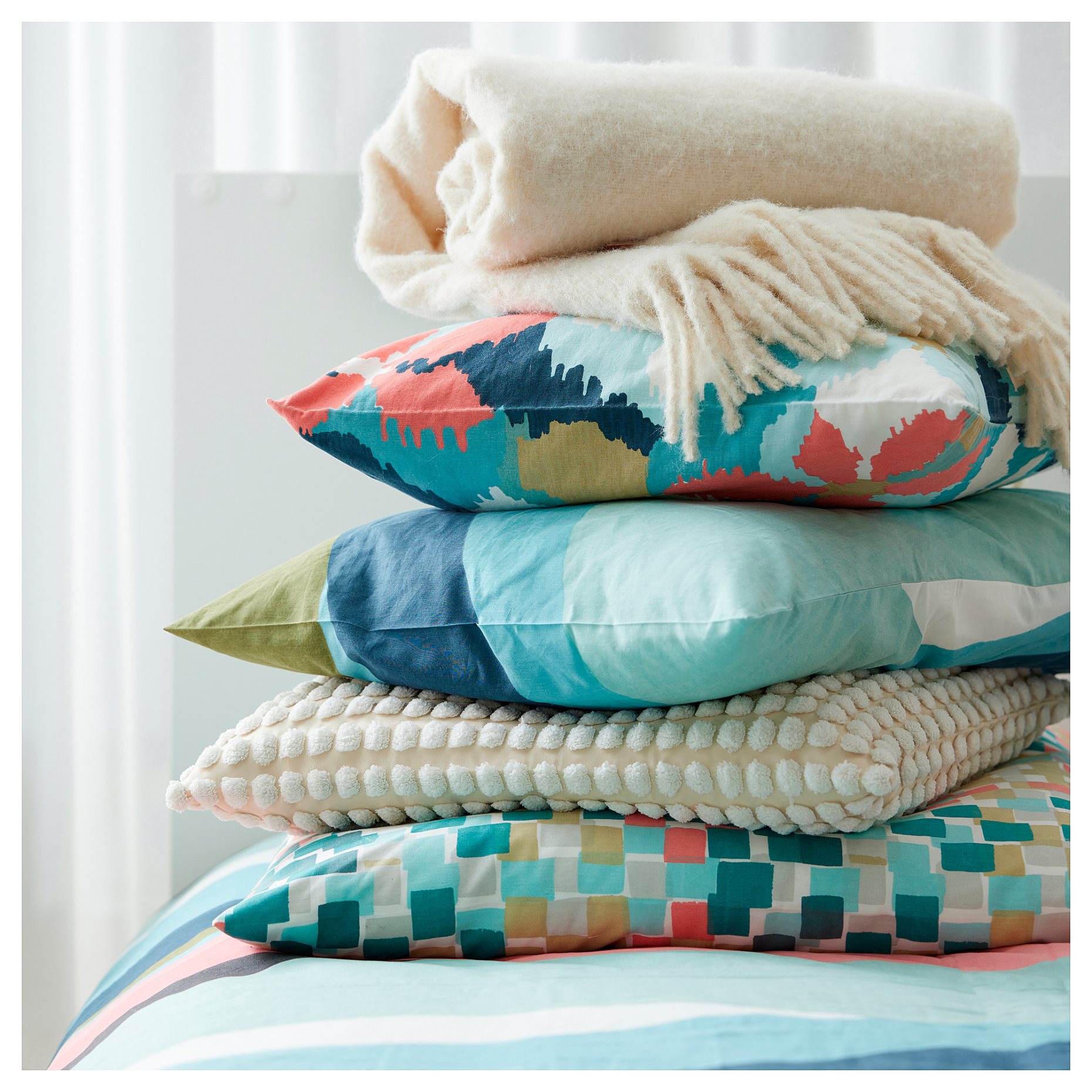 GAFFELBRÄKEN, cushion cover, 65x65 cm, 905.926.44