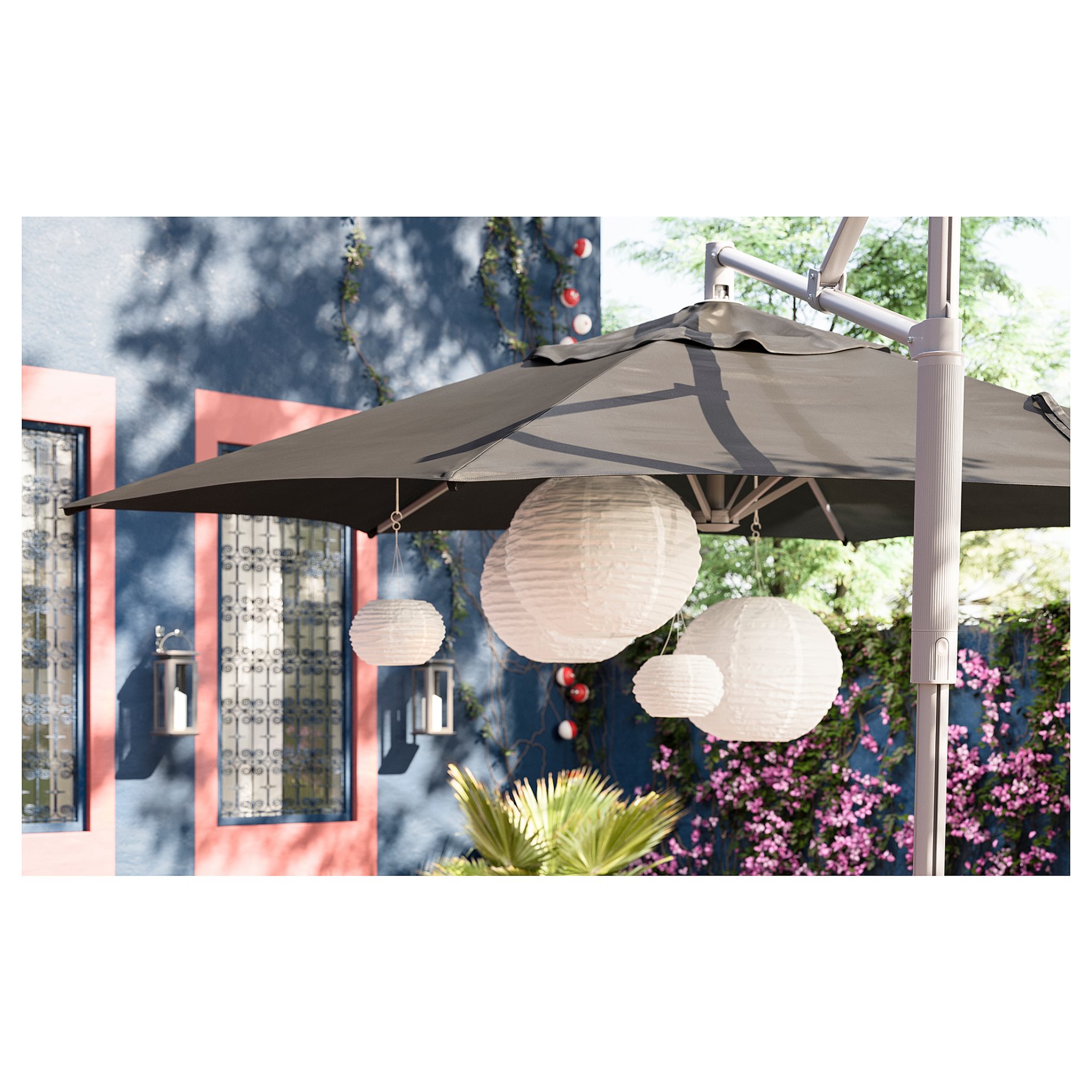 SOLVINDEN, ηλιακό κρεμαστό φωτιστικό με ενσωματωμένο φωτισμό LED/εξωτερικού χώρου, 45 cm, 905.930.35