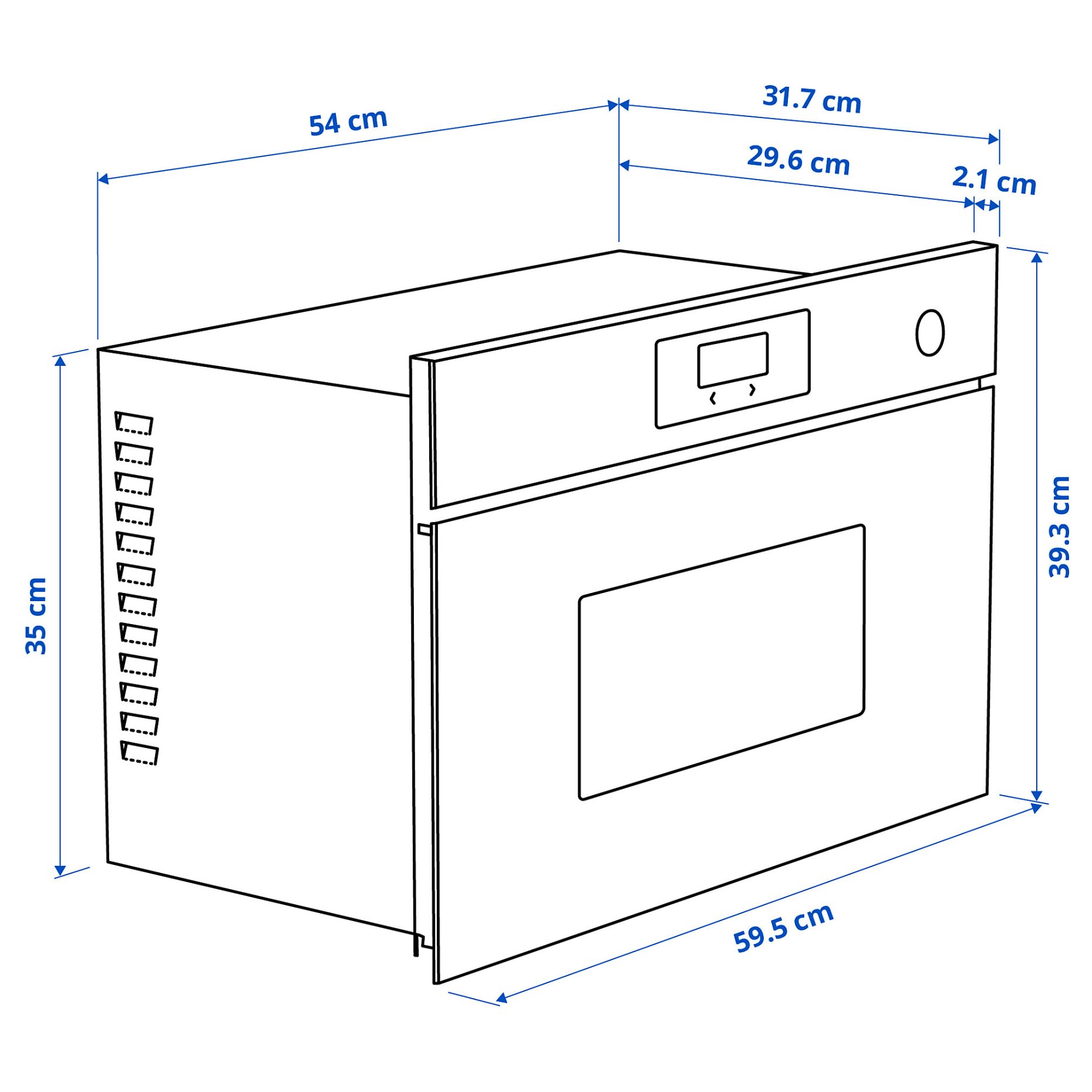 FRILLESBO, built-in microwave/IKEA 300, 906.002.48