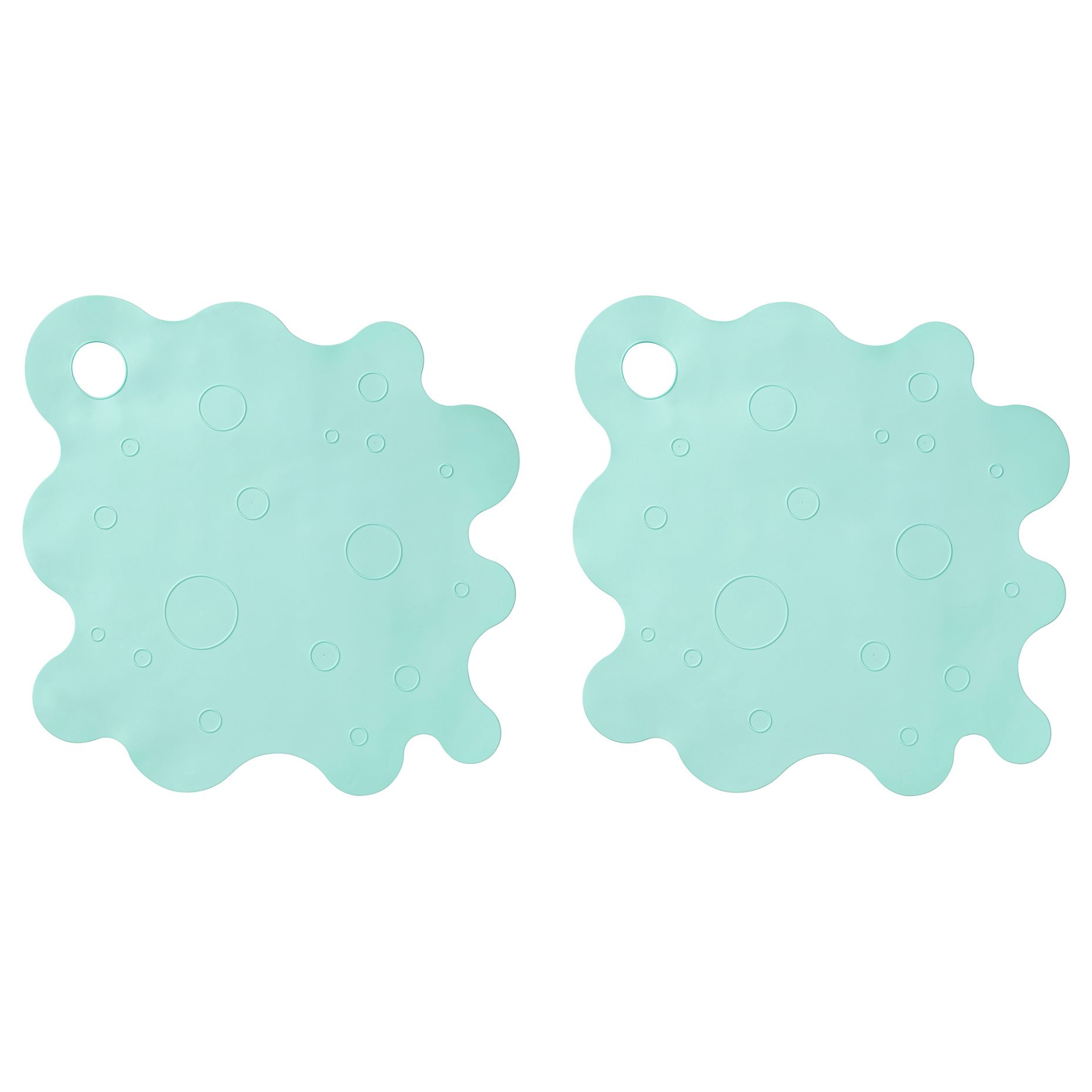 TRAMPSJÖN, bathtub mat/2 pack, 43x43 cm, 906.006.63