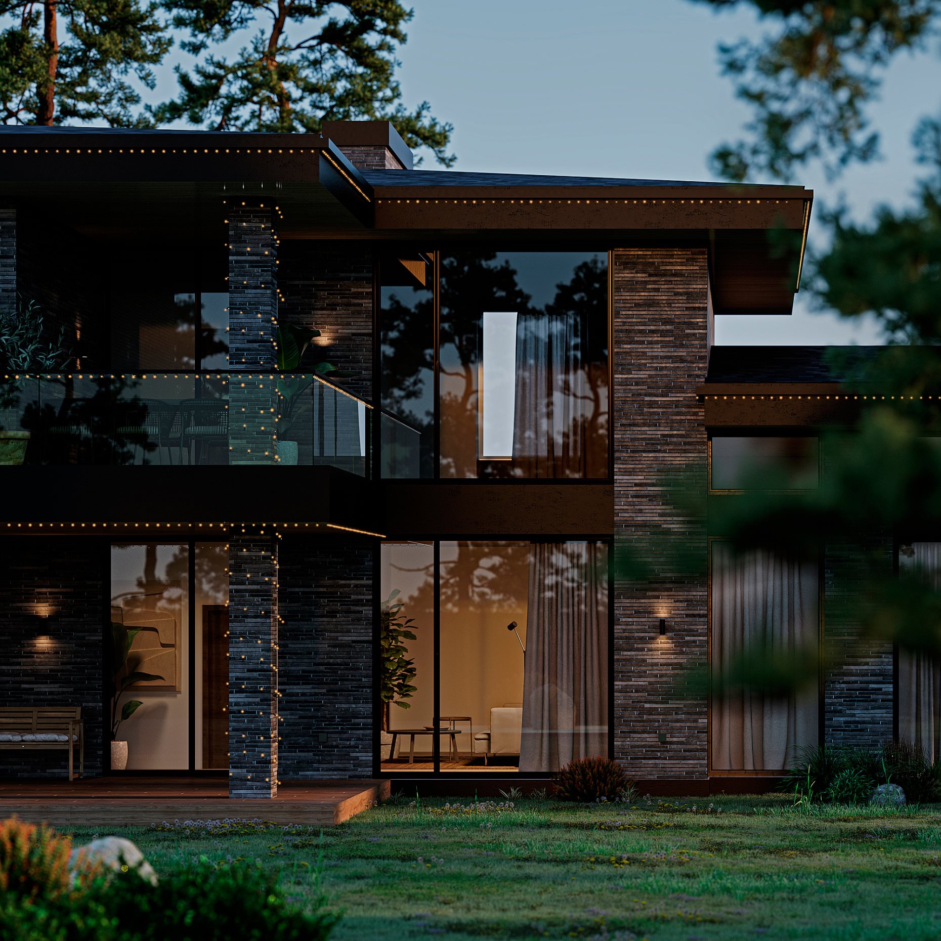 GETKÅL, γιρλάντα φωτισμού με ενσωματωμένο φωτισμό LED/ρυθμιζόμενο χρώμα/εξωτερικού χώρου, 24.8 m, 906.028.79