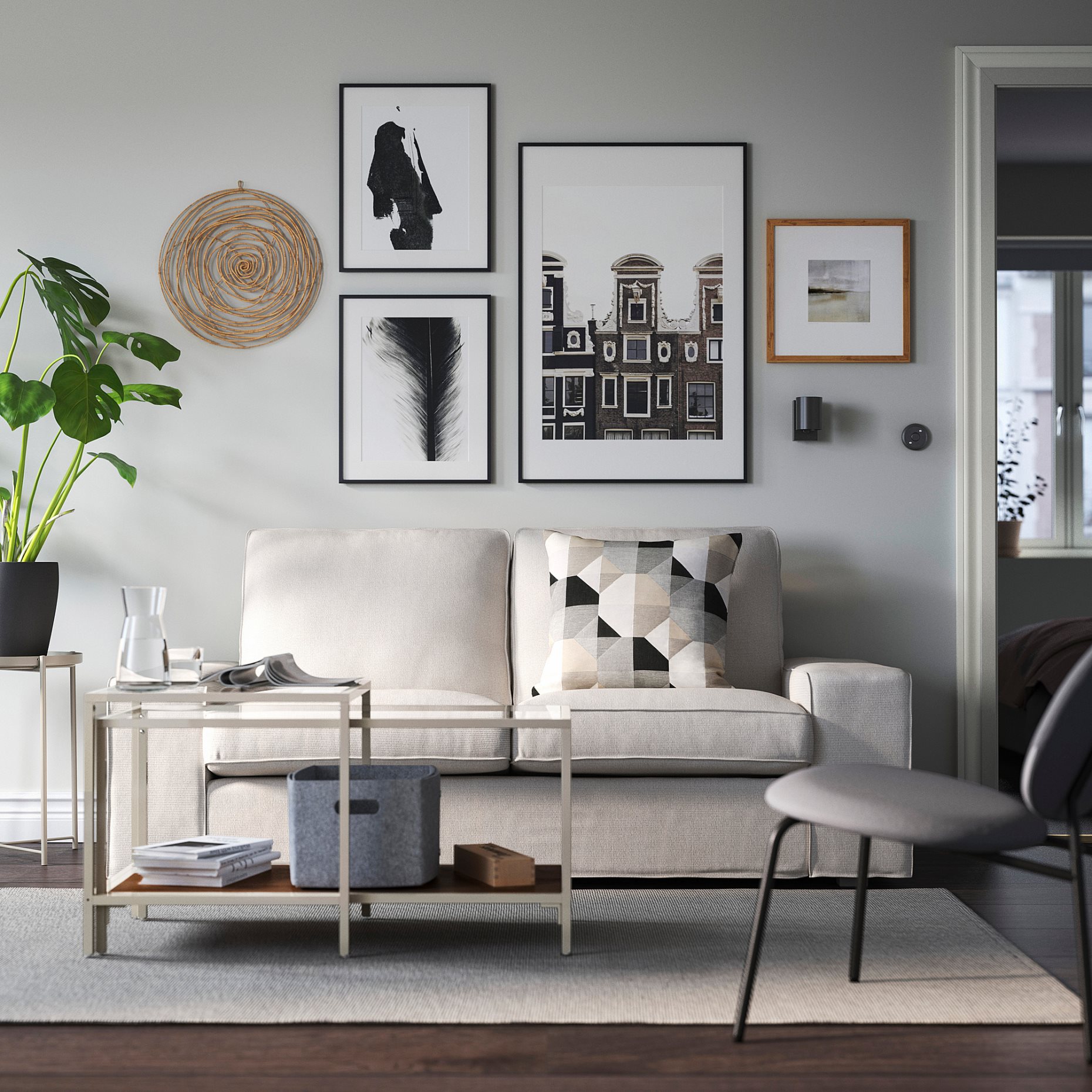 VITTSJÖ, τραπέζια ζιγκόν, σετ 2 τεμ. 90x50 cm, 906.043.50