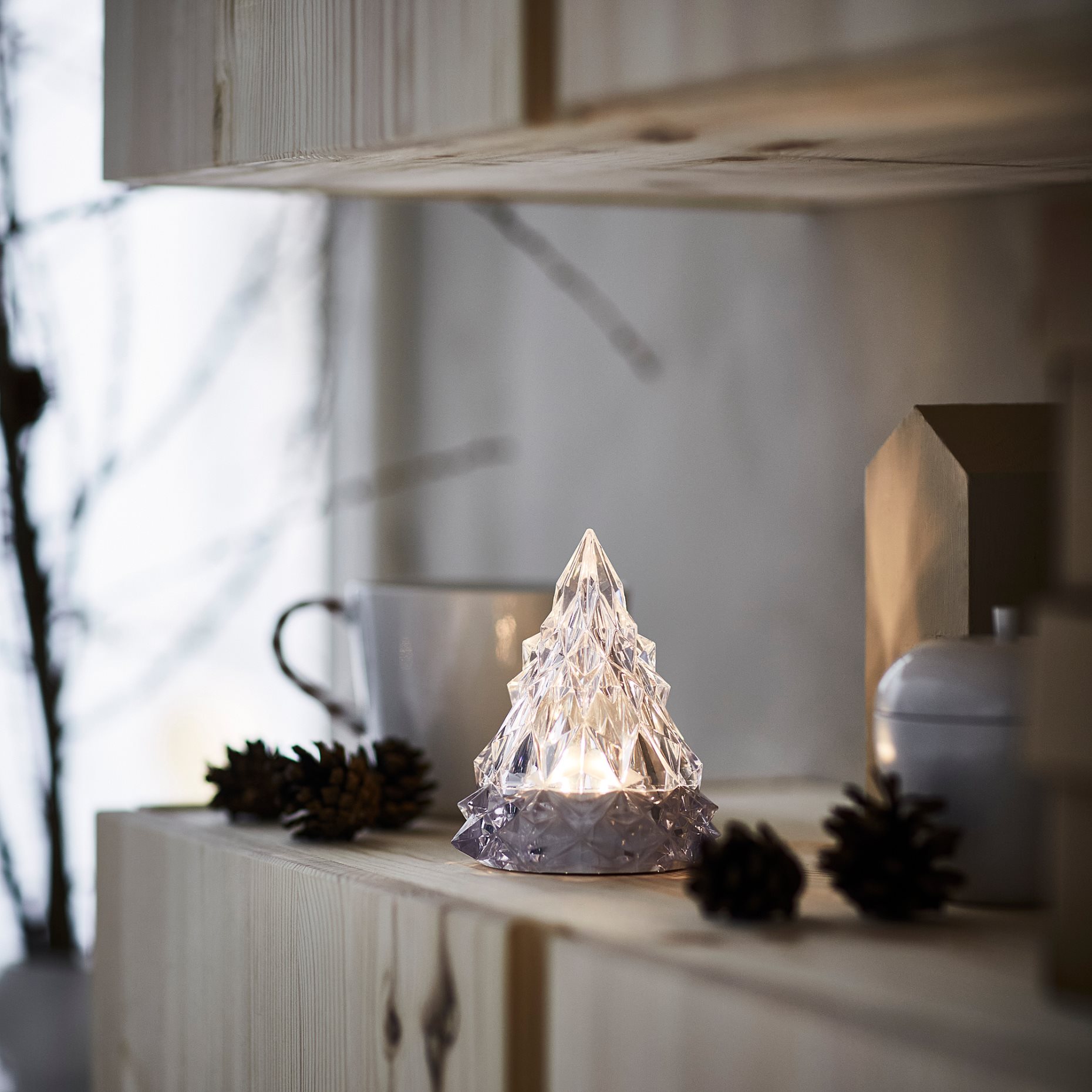 VINTERFINT, διακοσμητικό με ενσωματωμένο φωτισμό LED/λειτουργία με μπαταρία, 11 cm, 906.085.79