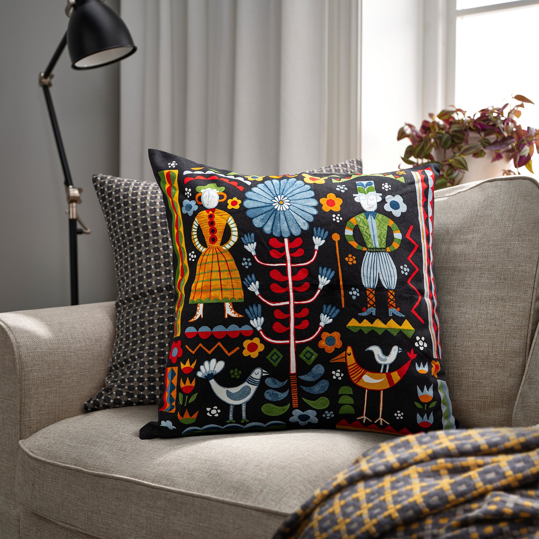 TRATTKAKTUS, cushion cover, 50x50 cm, 906.179.32