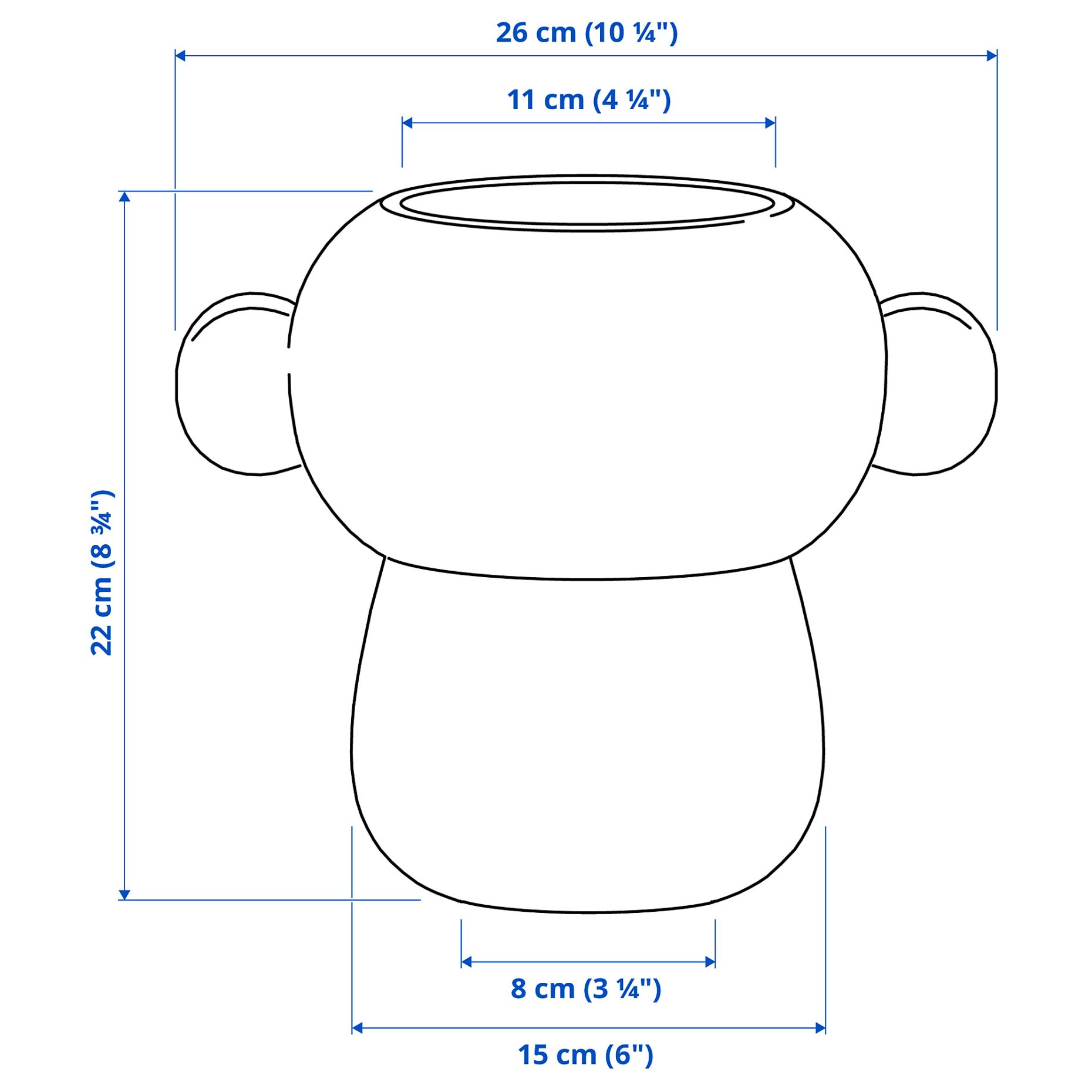 IKEA PS 2026, vase, 22 cm, 906.185.59