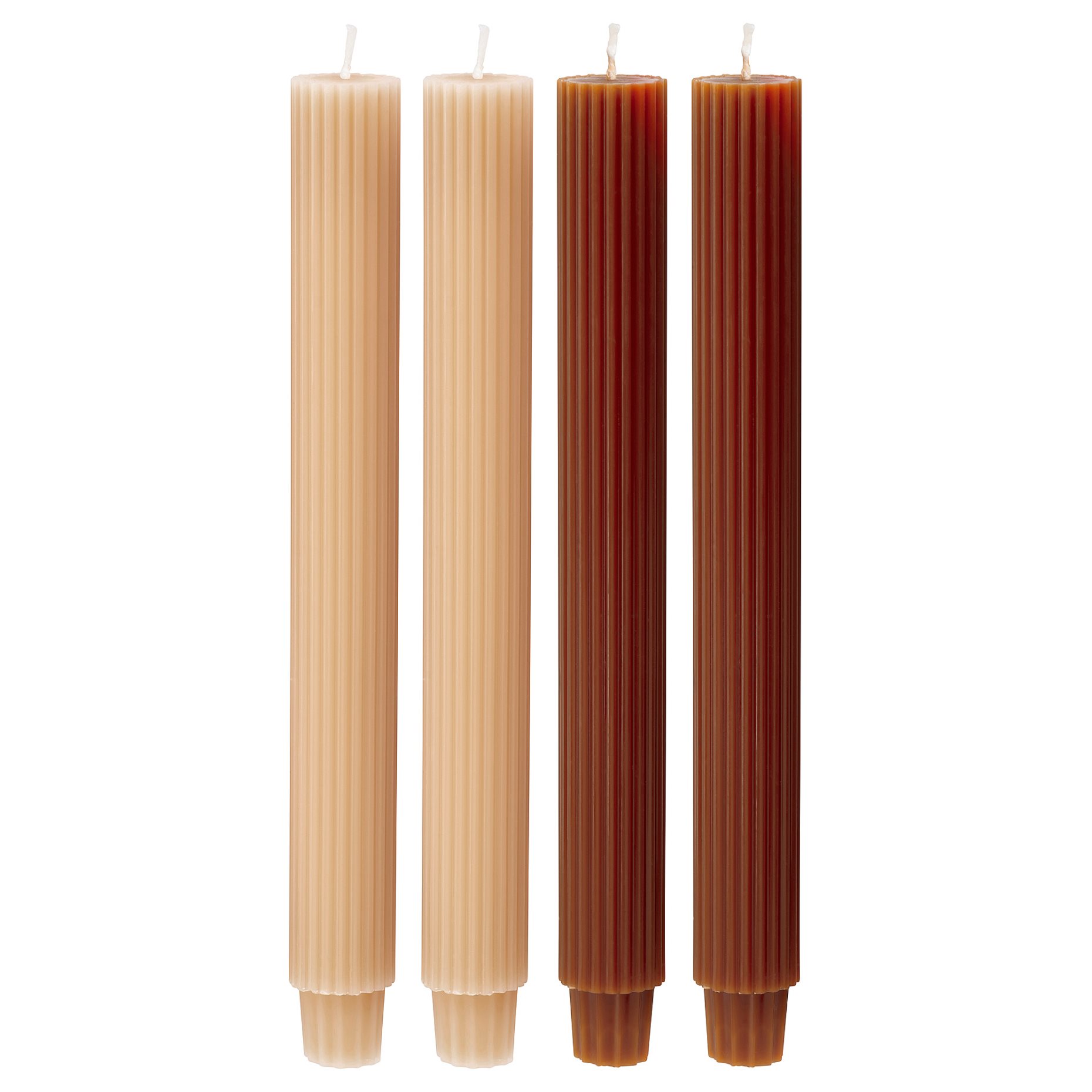 HOSTAGILLE, unscented chandelier candle 4 pack, 25 cm, 906.262.34