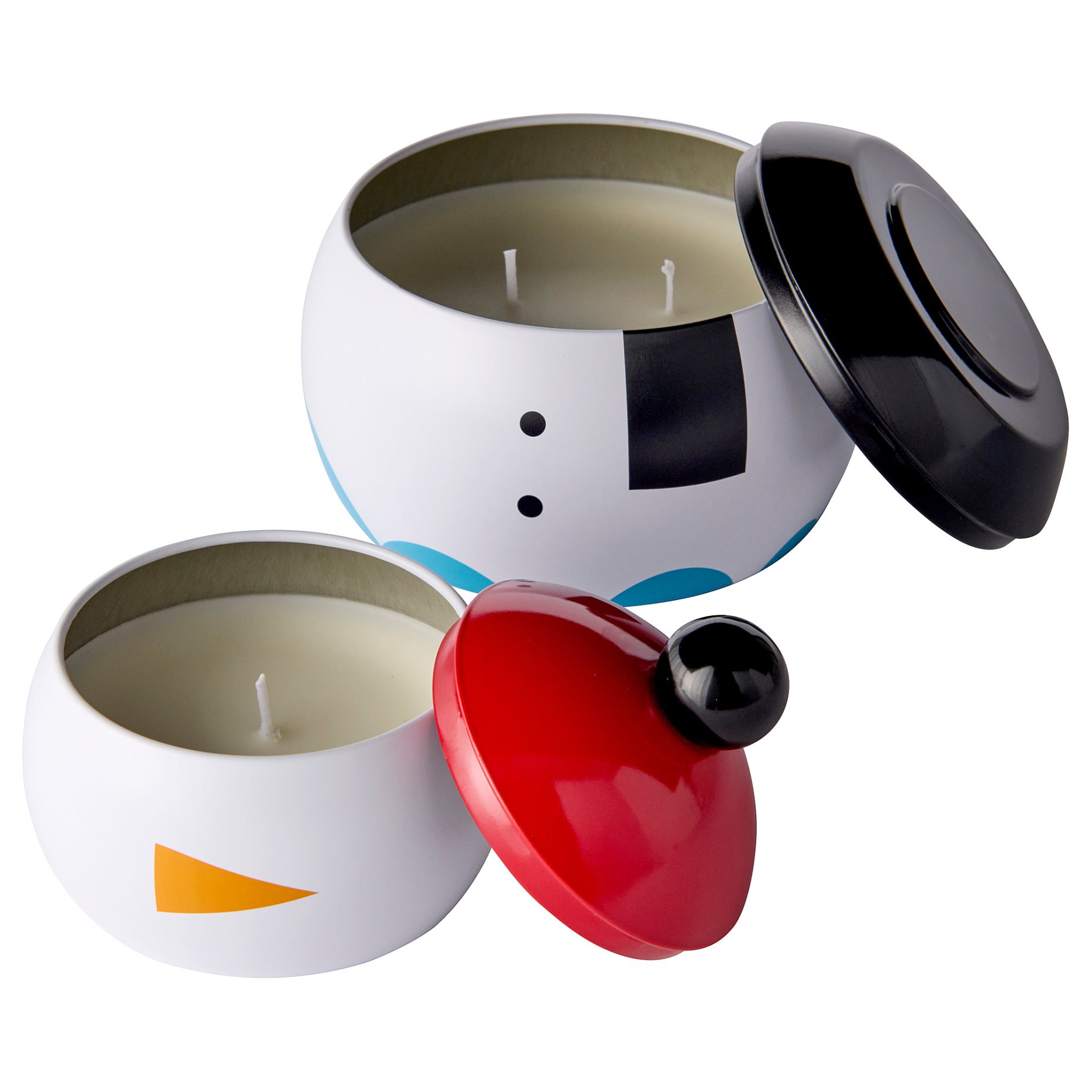 VINTERFINT, scented candle in tin/candy cane, set of 2, 906.359.50