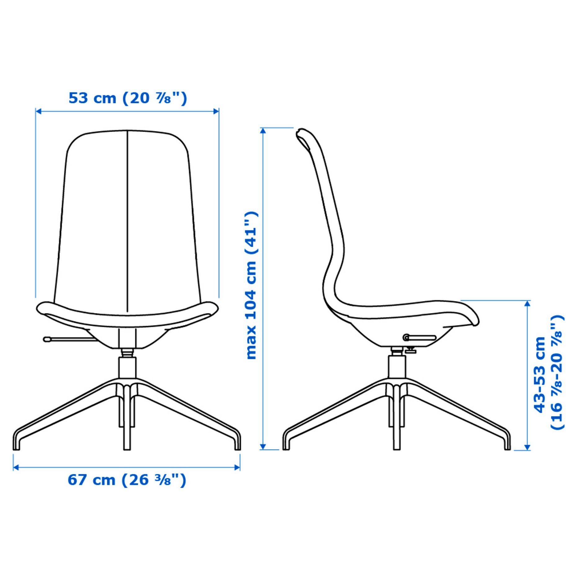 LÅNGFJÄLL, swivel chair, 991.750.53