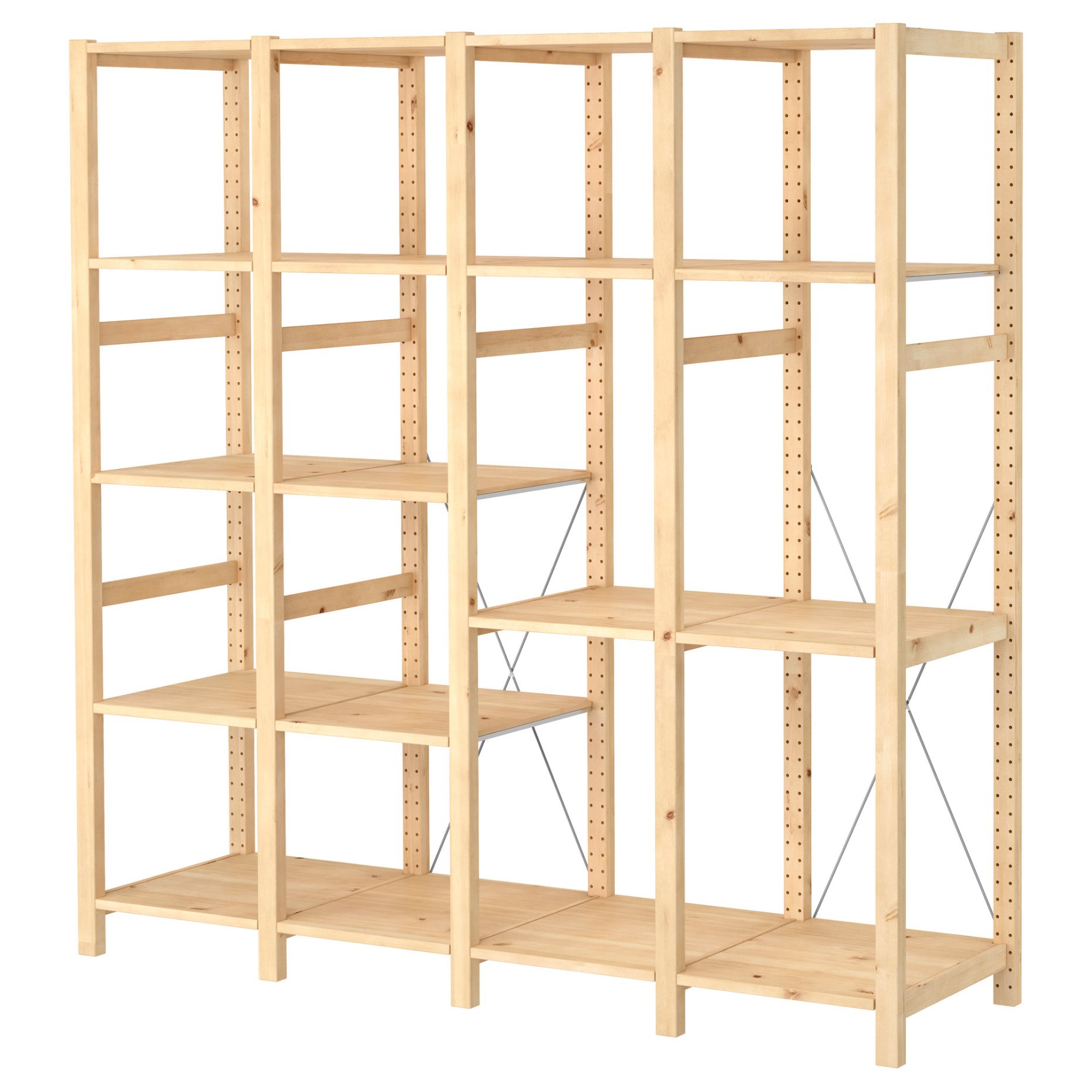 IVAR, 4 sections/shelves, 179x50x179 cm, 994.070.67