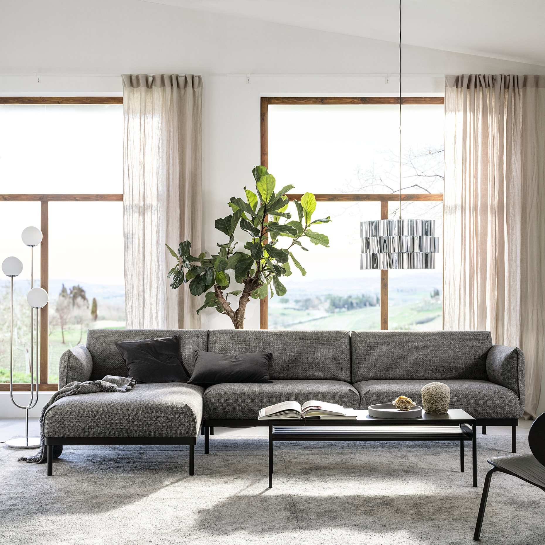 ÄPPLARYD, 4-seat sofa with chaise longue, 994.295.35