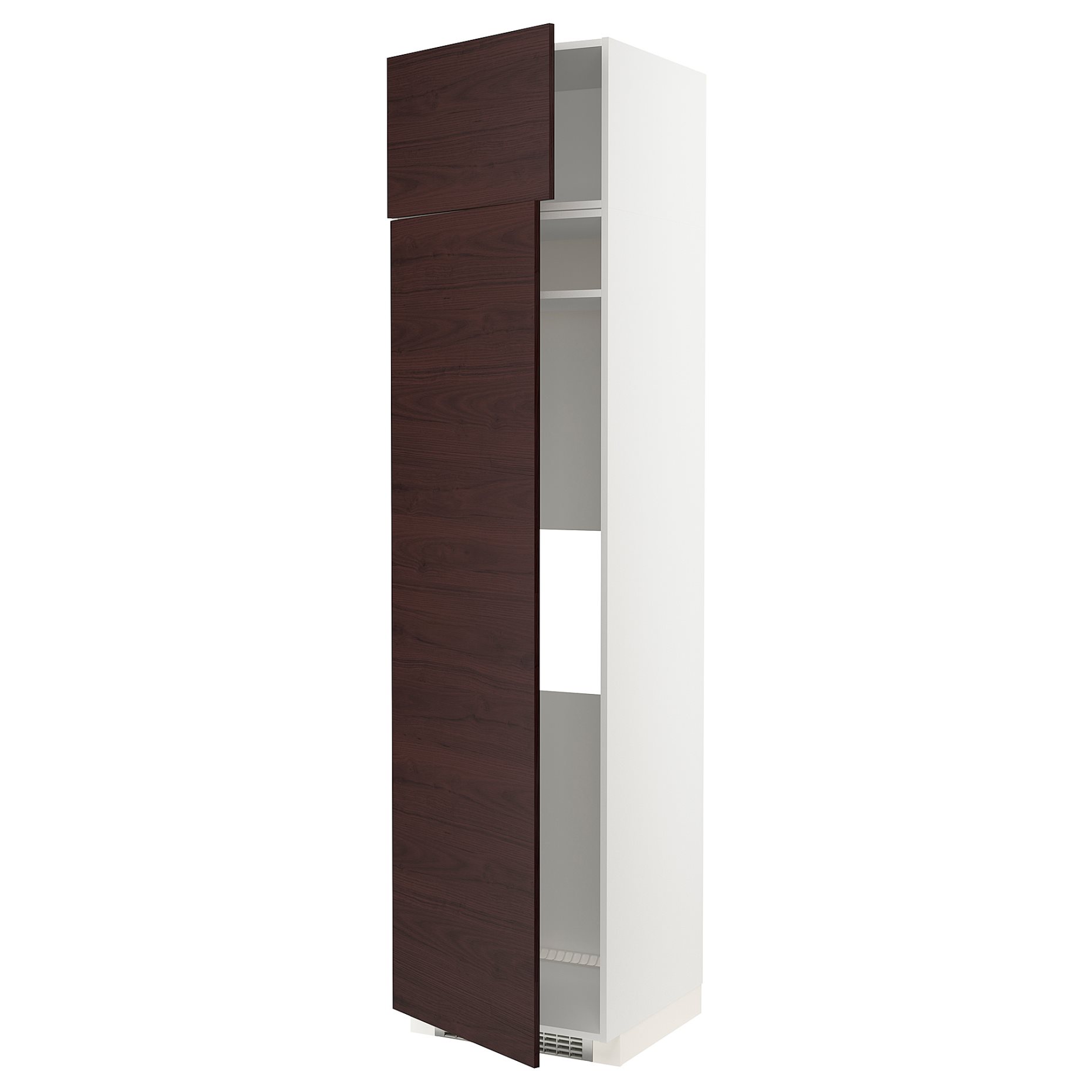 METOD, ψηλό ντουλάπι για ψυγείο ή καταψύκτη με 2 συρτάρια, 60x60x240 cm, 994.608.80