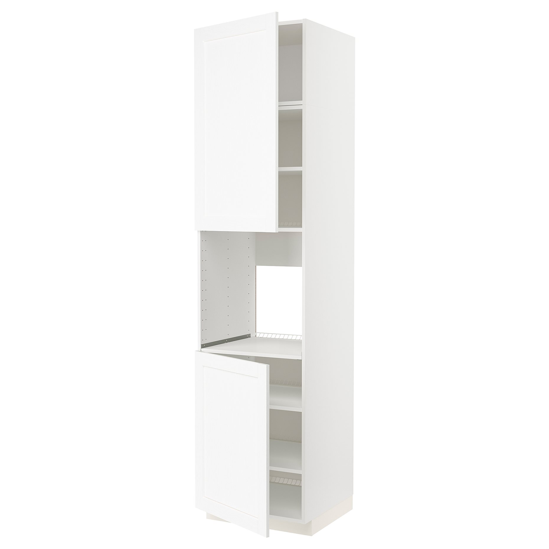 METOD, high cabinet for oven with 2 doors/shelves, 60x60x240 cm, 994.735.47