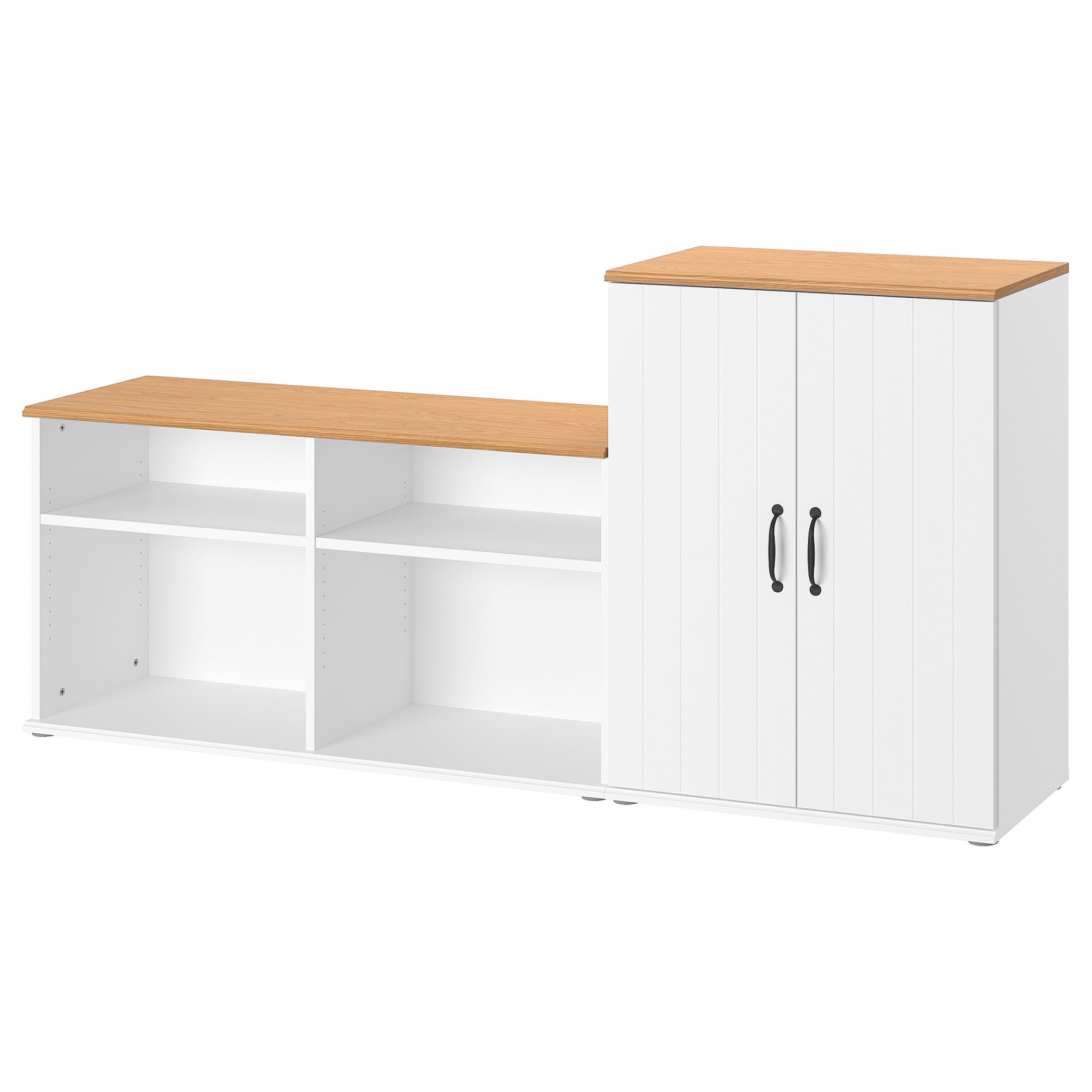 SKRUVBY, σύνθεση αποθήκευσης TV, 188x38x90 cm, 994.945.97